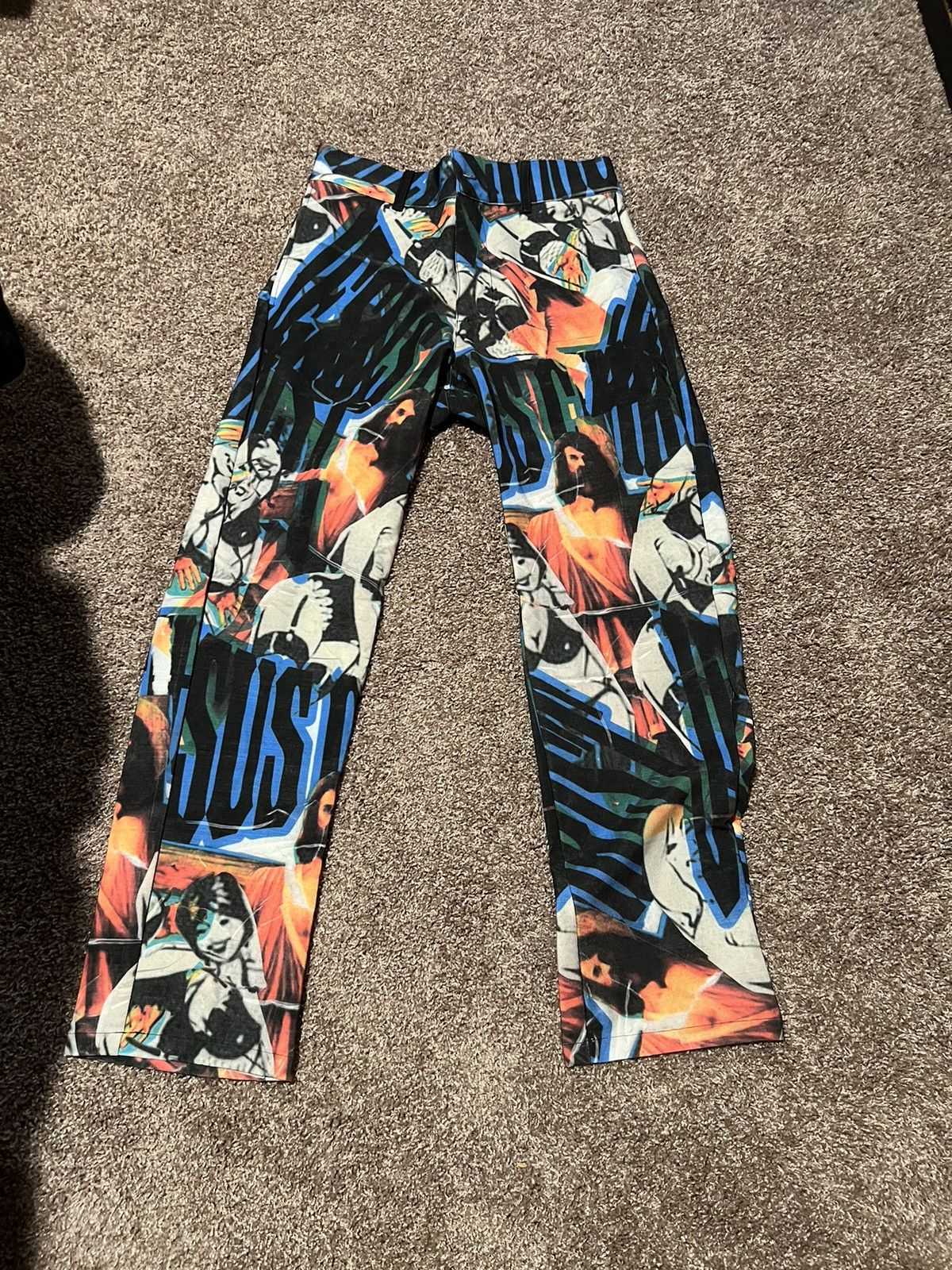 Half Evil “Jesus is Alive” half evil pants Size US 30 / EU 46 - 1 Thumbnail