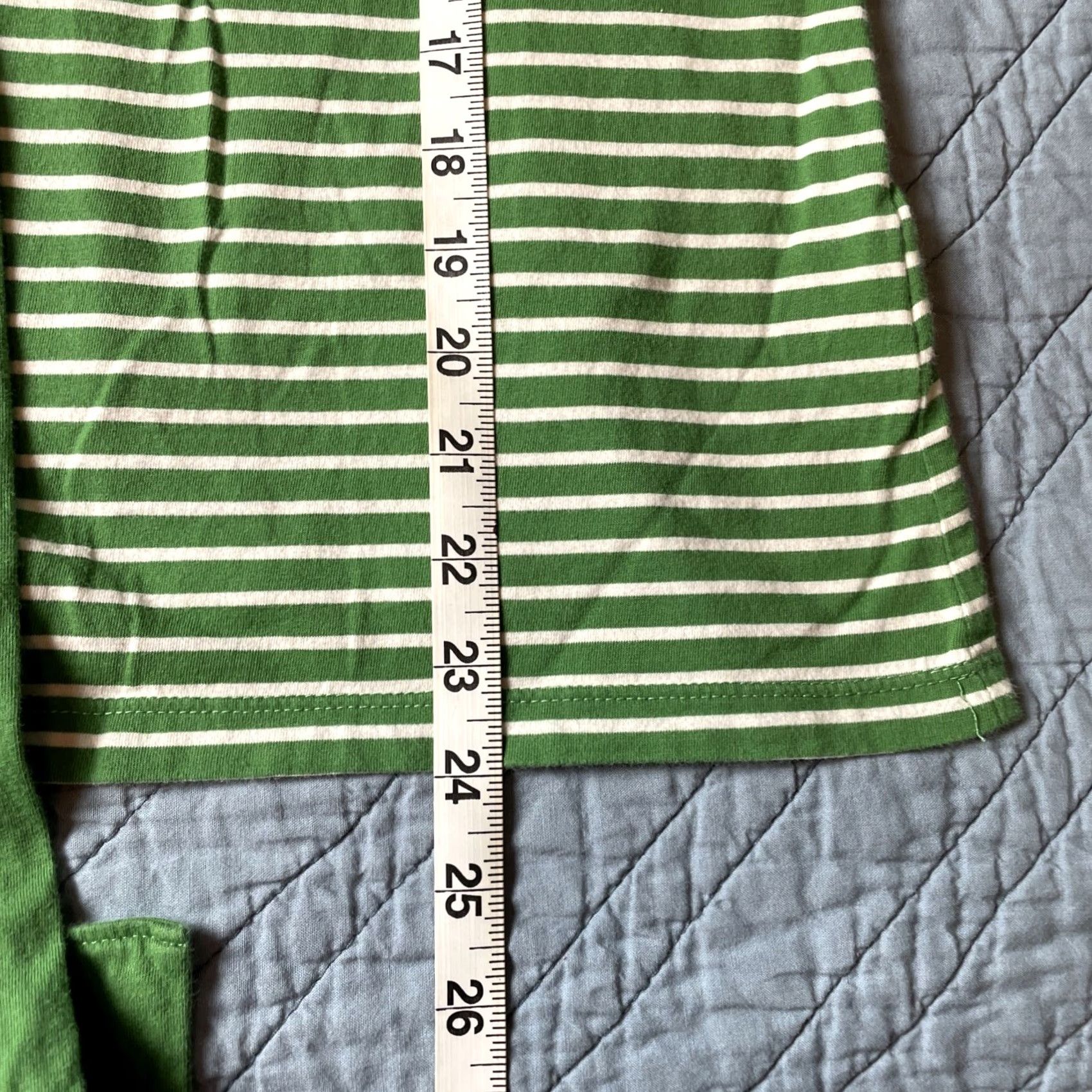 Vintage VINTAGE L.L. Bean Green Striped Knit Top T-Shirt with Scarf Women's M Casual Size M / US 6-8 / IT 42-44 - 7 Thumbnail