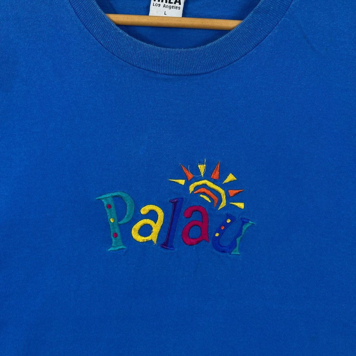 Vintage Vintage 90s Palau HRLA Tshirt Size US L / EU 52-54 / 3 - 3 Thumbnail