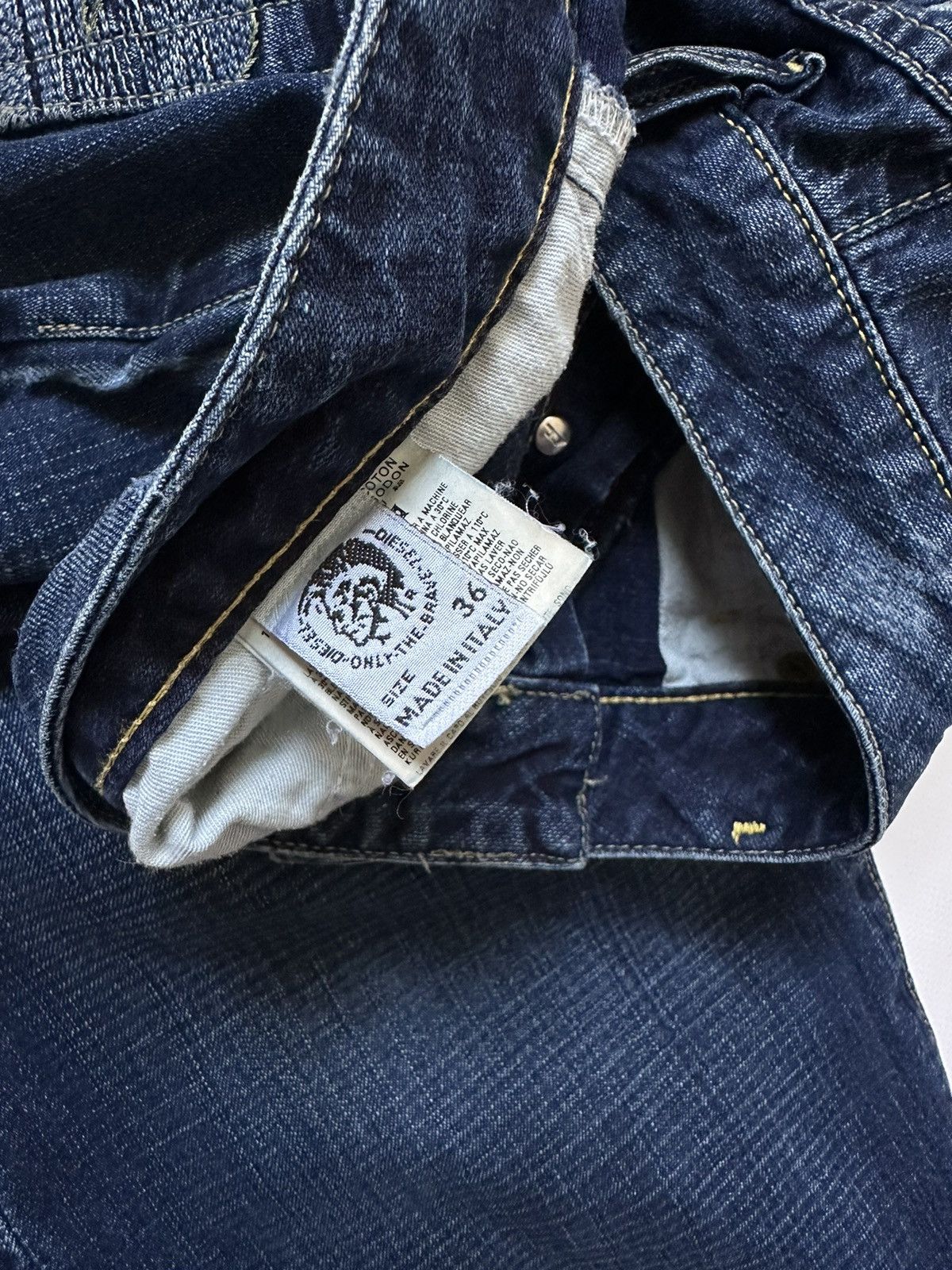 Diesel Rare Vintage Y2k Diesel Denim Jeans Japan Style Size US 36 / EU 52 - 9 Thumbnail