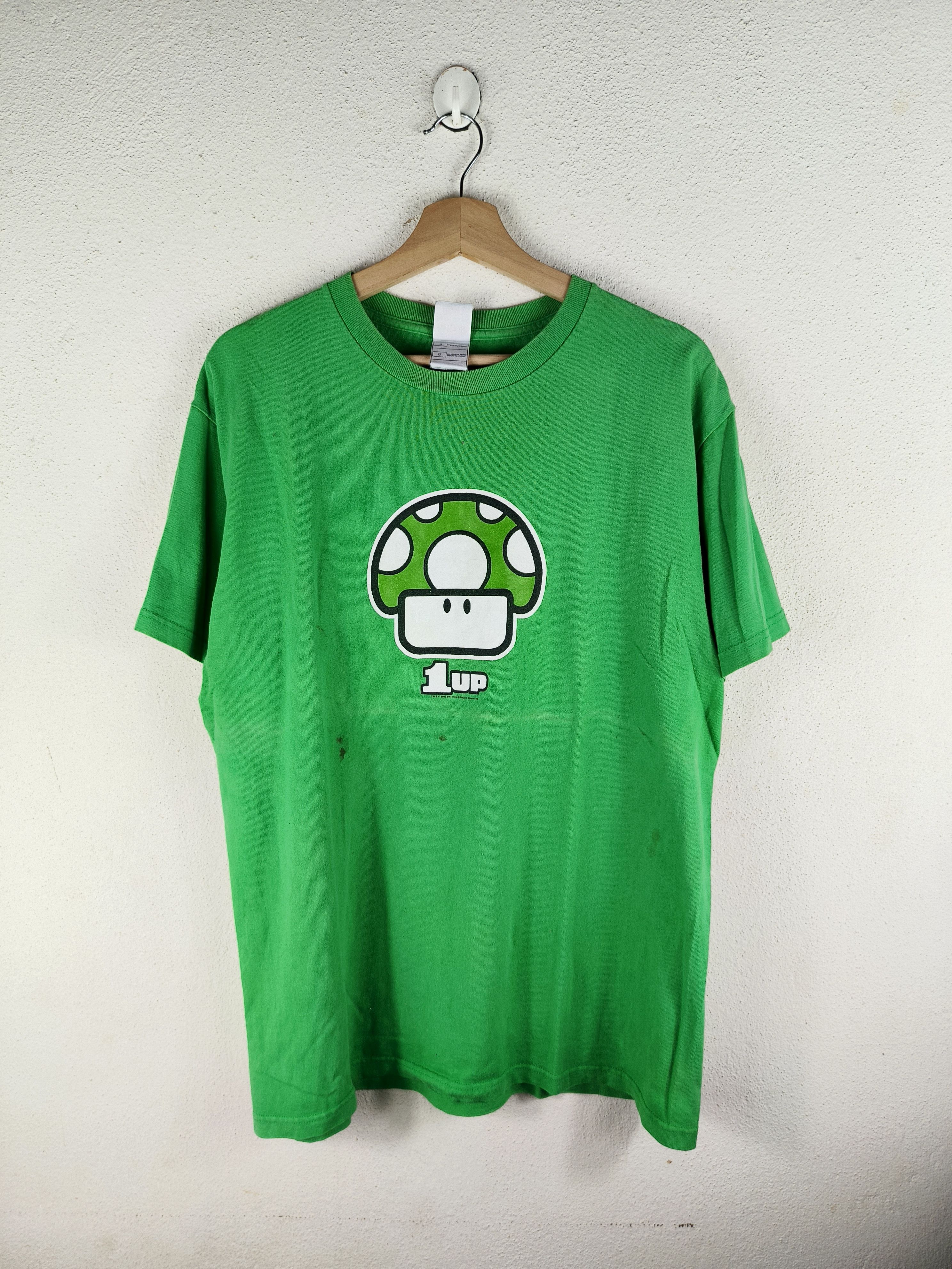 Nintendo × The Game × Vintage Vintage 2003 1Up Mushroom Super Mario by Nintendo Size US L / EU 52-54 / 3 - 1 Thumbnail