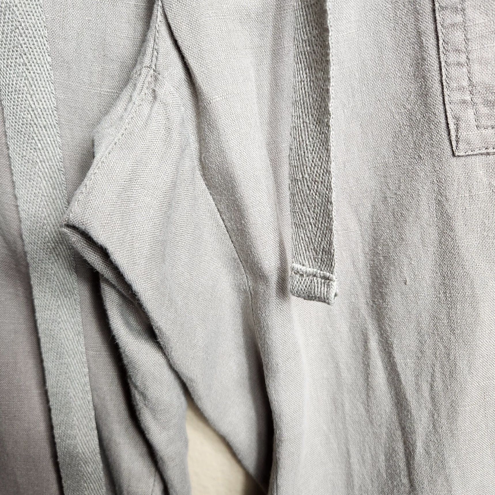 Banana Republic Banana Republic Womens Ryan Fit Pant Wide-Leg Linen Tan 4 | Linen Blend Beach Casual Pockets Bottoms Size 27" / US 4 / IT 40 - 4 Thumbnail