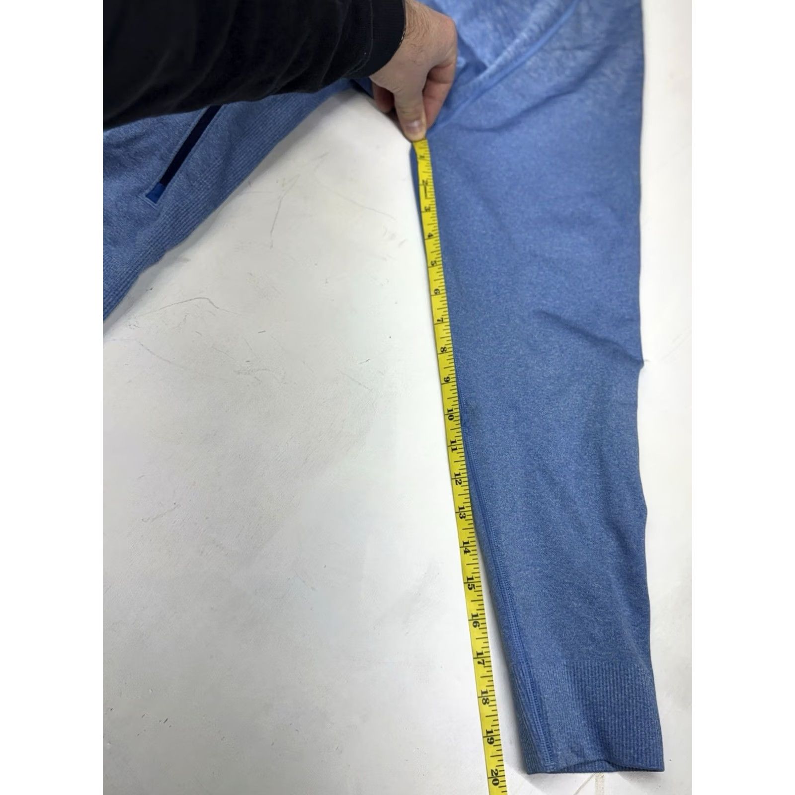 Lululemon Lululemon Pulse Jacket Mens Large Blue Heathered Full Zip Gym Run Train Size US L / EU 52-54 / 3 - 4 Thumbnail