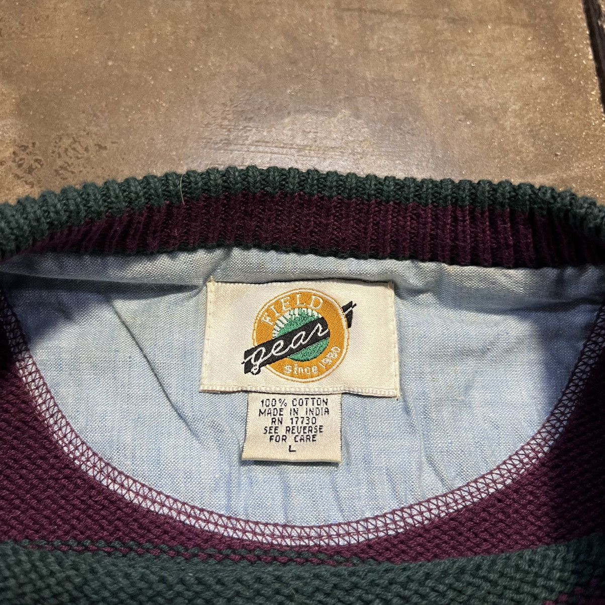 Vintage Vintage FieldGear Striped Sweater Pullover Crewneck Knitwear Size US L / EU 52-54 / 3 - 5 Thumbnail