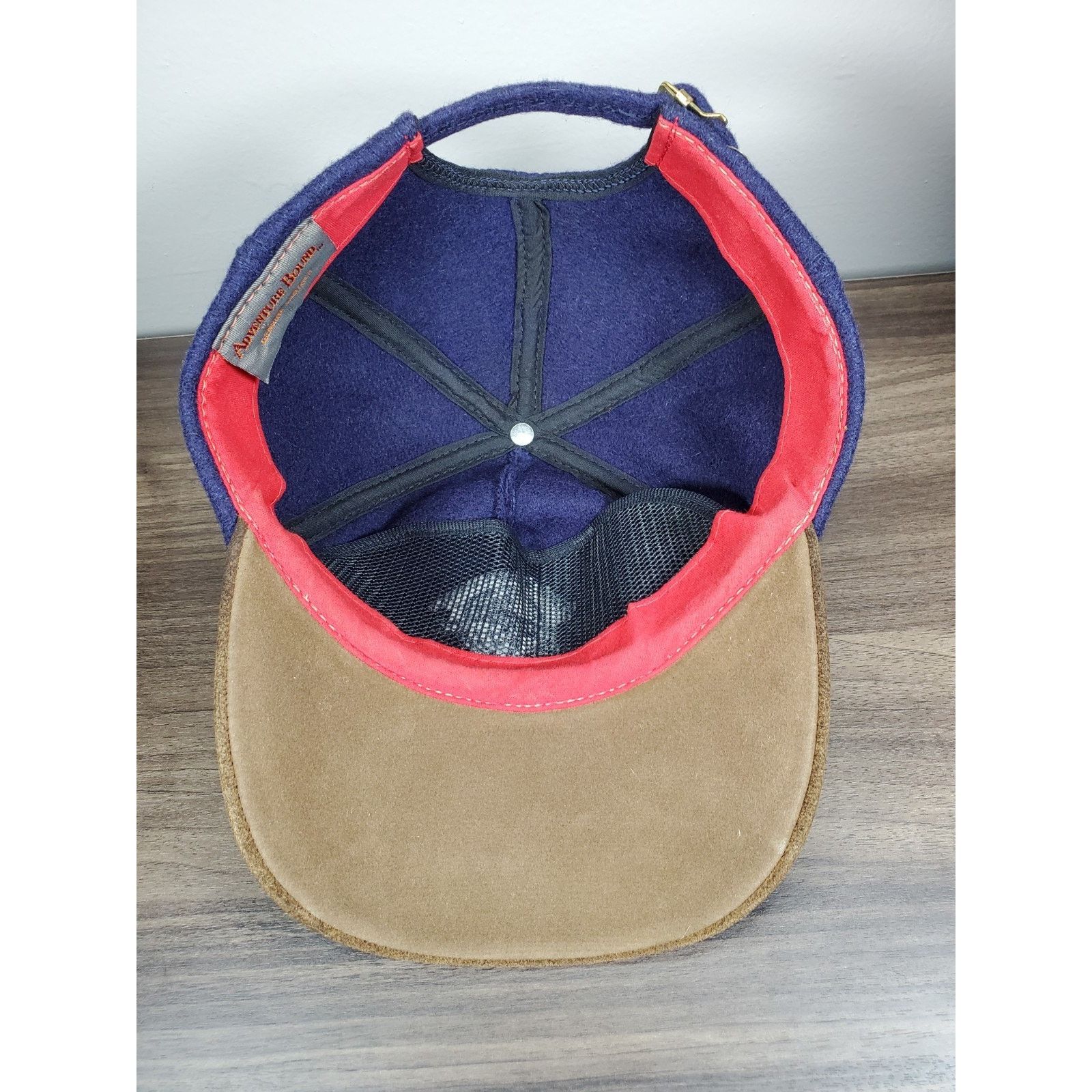 Adventure Bound × Vintage Vintage Leather & Wool Adventure Bound Hat Strapback Cap USA Size ONE SIZE - 10 Thumbnail