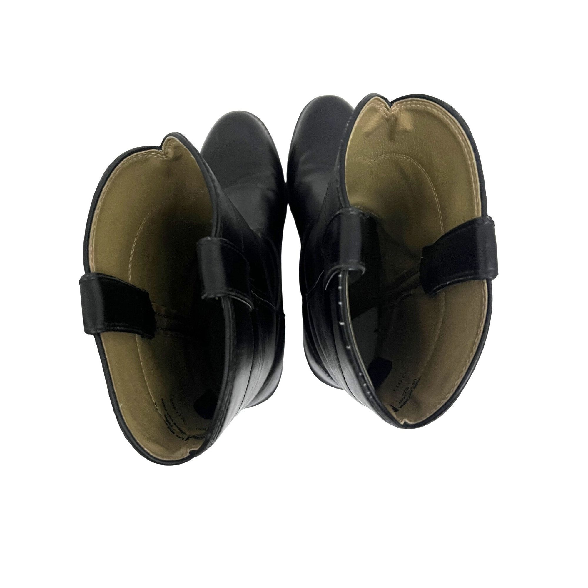 Justin Boots Justin Basics Mens Black Leather Western Cowboy Roper Boots Size US 10 / EU 43 - 5 Thumbnail
