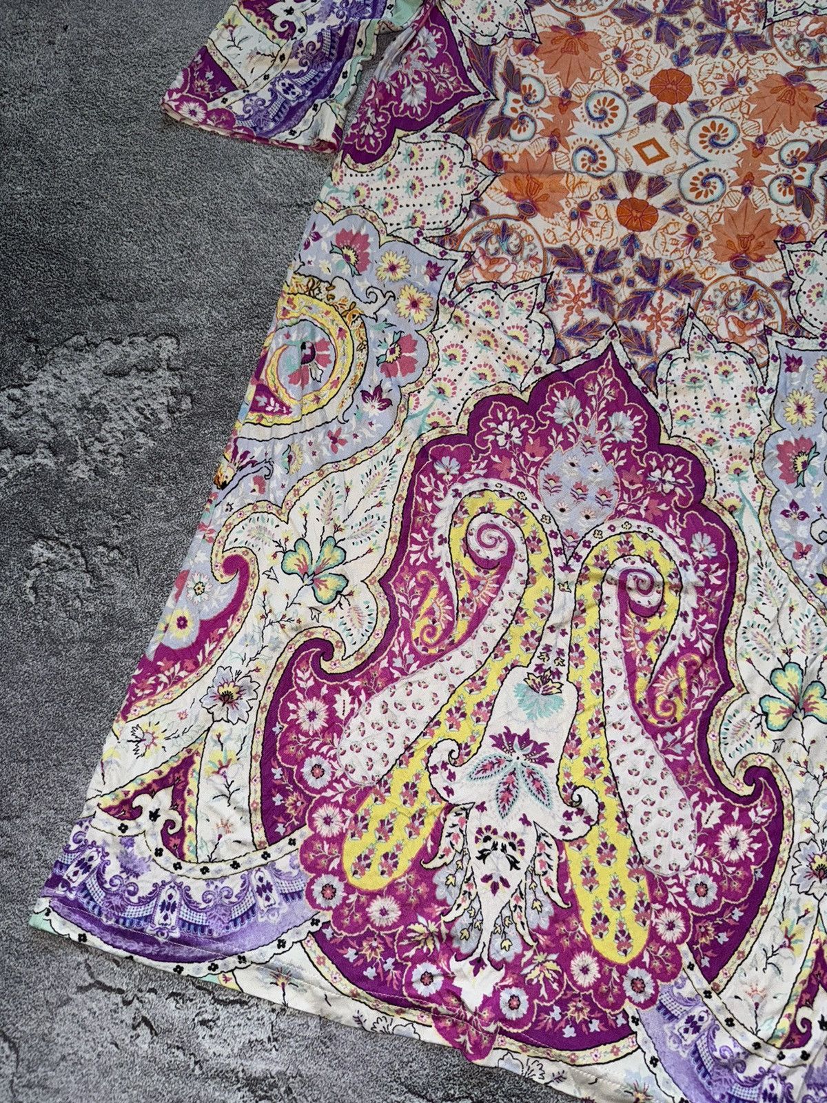 Etro Etro 44IT all printed flowers 🌺 long dress / long sleeve Size M / US 6-8 / IT 42-44 - 14 Thumbnail