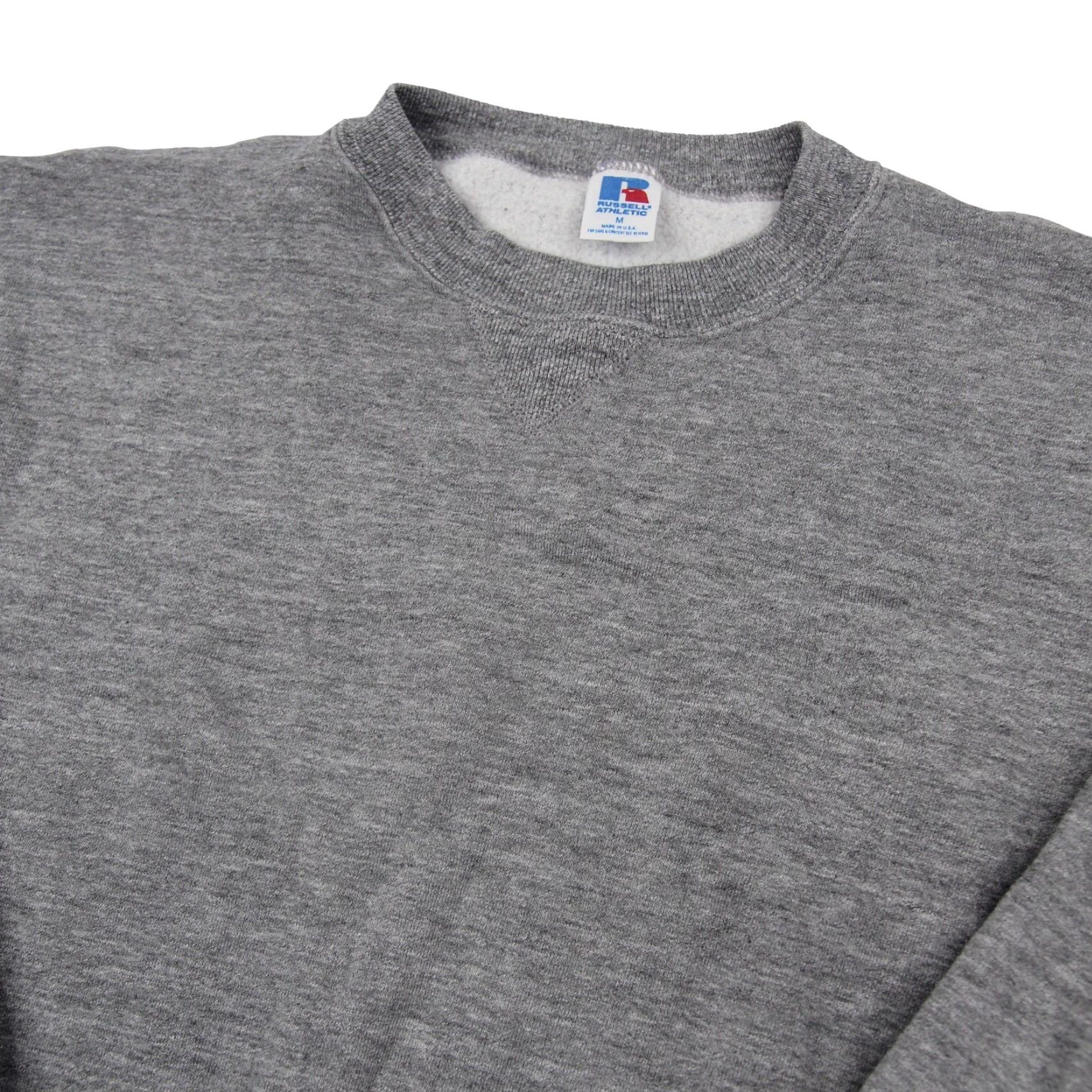 Essentials VINTAGE Russell Athletics Mens Medium Essential Sweatshirt Grey Size US M / EU 48-50 / 2 - 2 Thumbnail