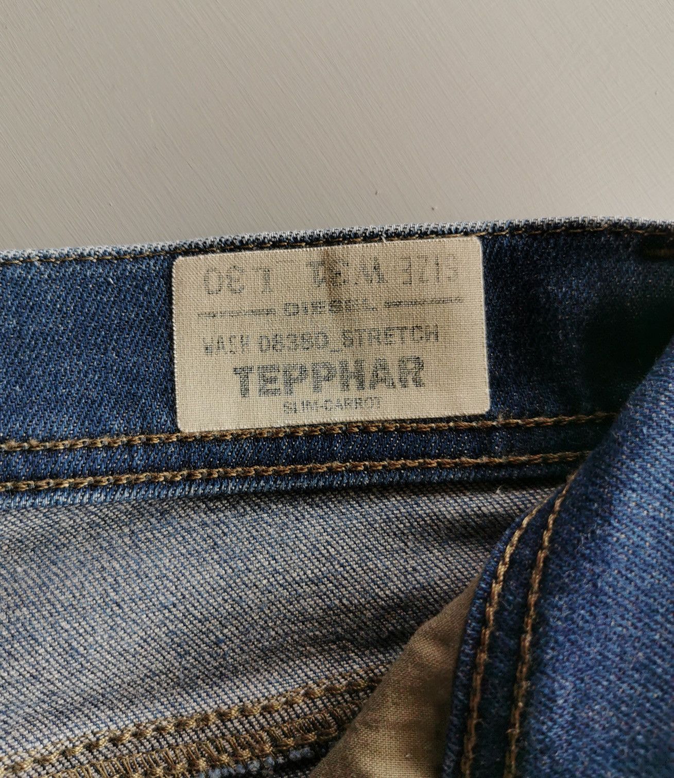 Diesel Vintage Diesel Tepphar Slim Carrot Denim Jeans Size US 33 - 10 Thumbnail