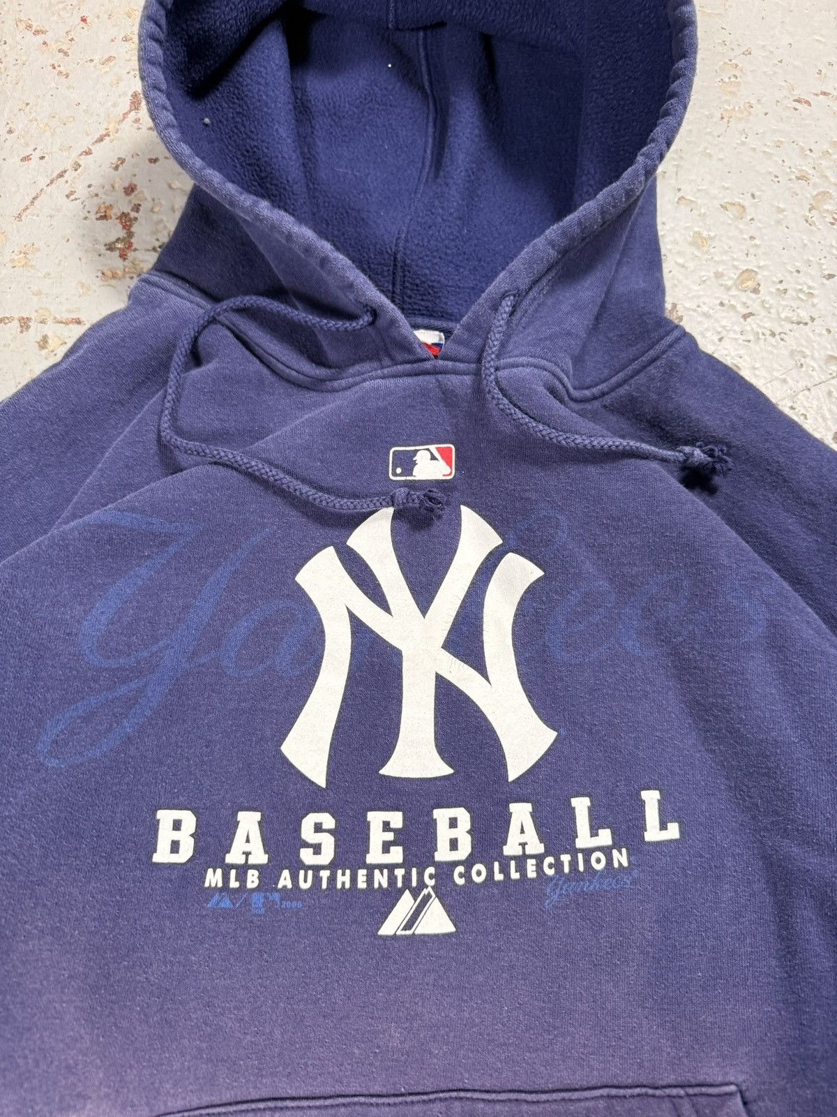 New York Yankees Vintage New York Yankees Faded Hoodie MLB Size US XL / EU 56 / 4 - 3 Thumbnail