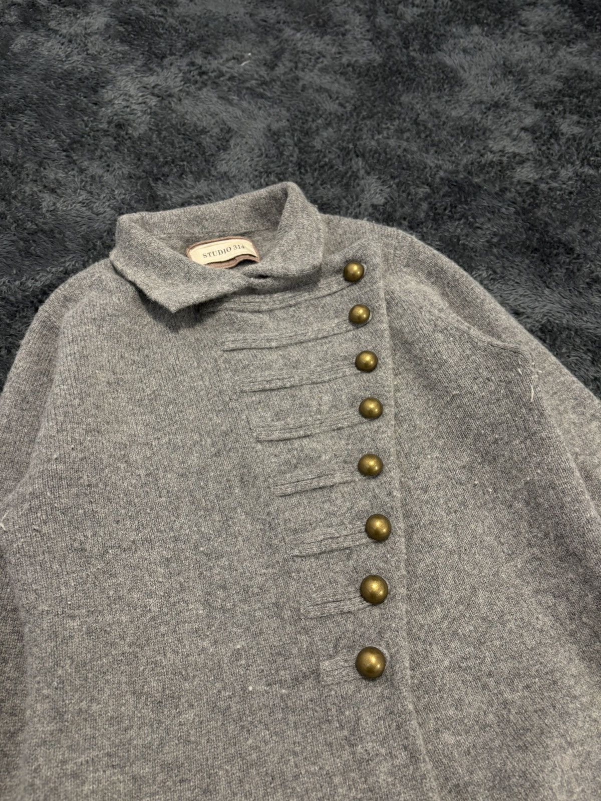 Hysteric Glamour × Undercover 00s Napoleon Military Wool Sweater YSL PPFM Balmain Vibe Size S / US 4 / IT 40 - 4 Thumbnail