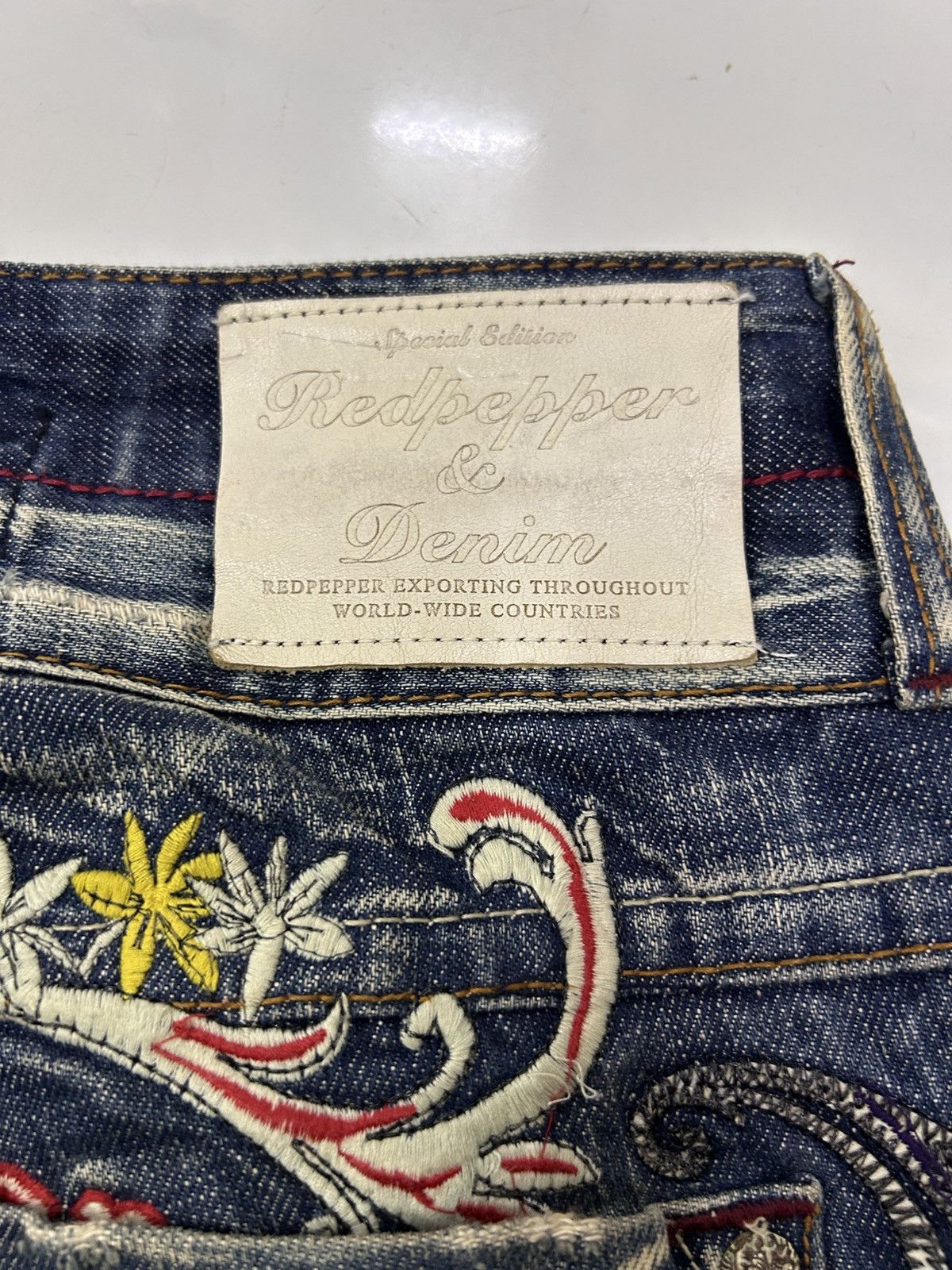 Japanese Brand × Vintage Vintage Japanese Denim Redpepper Mud Wash Flare Jeans Size US 30 / EU 46 - 8 Thumbnail