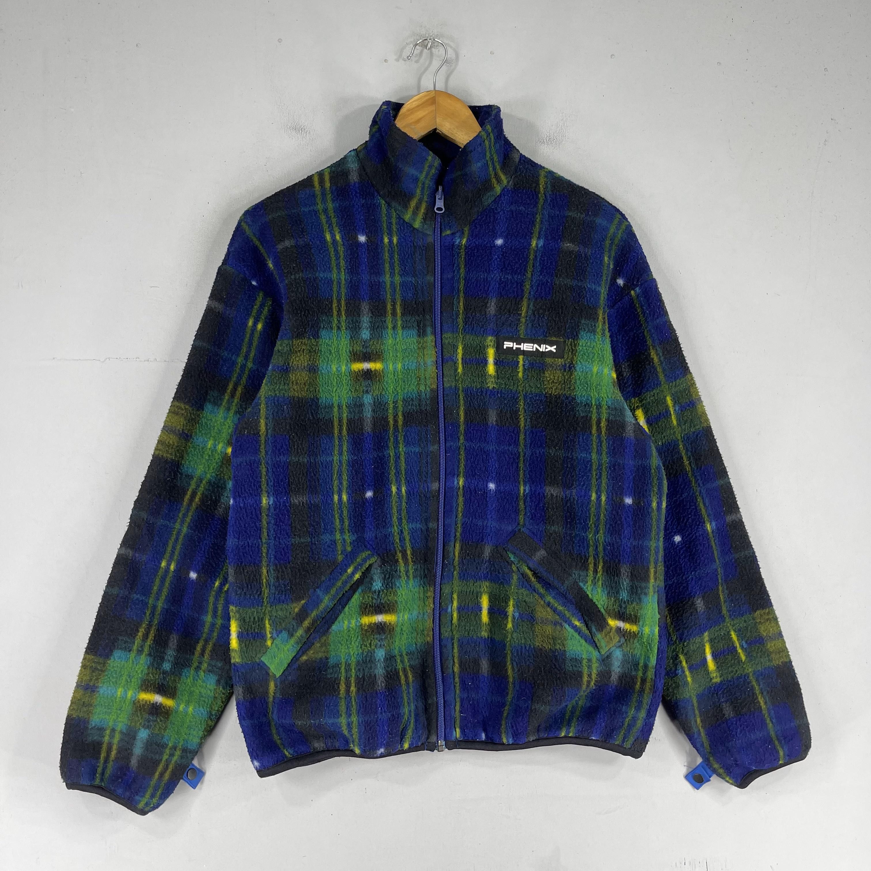 Phenix × Vintage Vintage 90's PHENIX Polartec Plaid Tartan Fleece Jacket Size US M / EU 48-50 / 2 - 4 Thumbnail