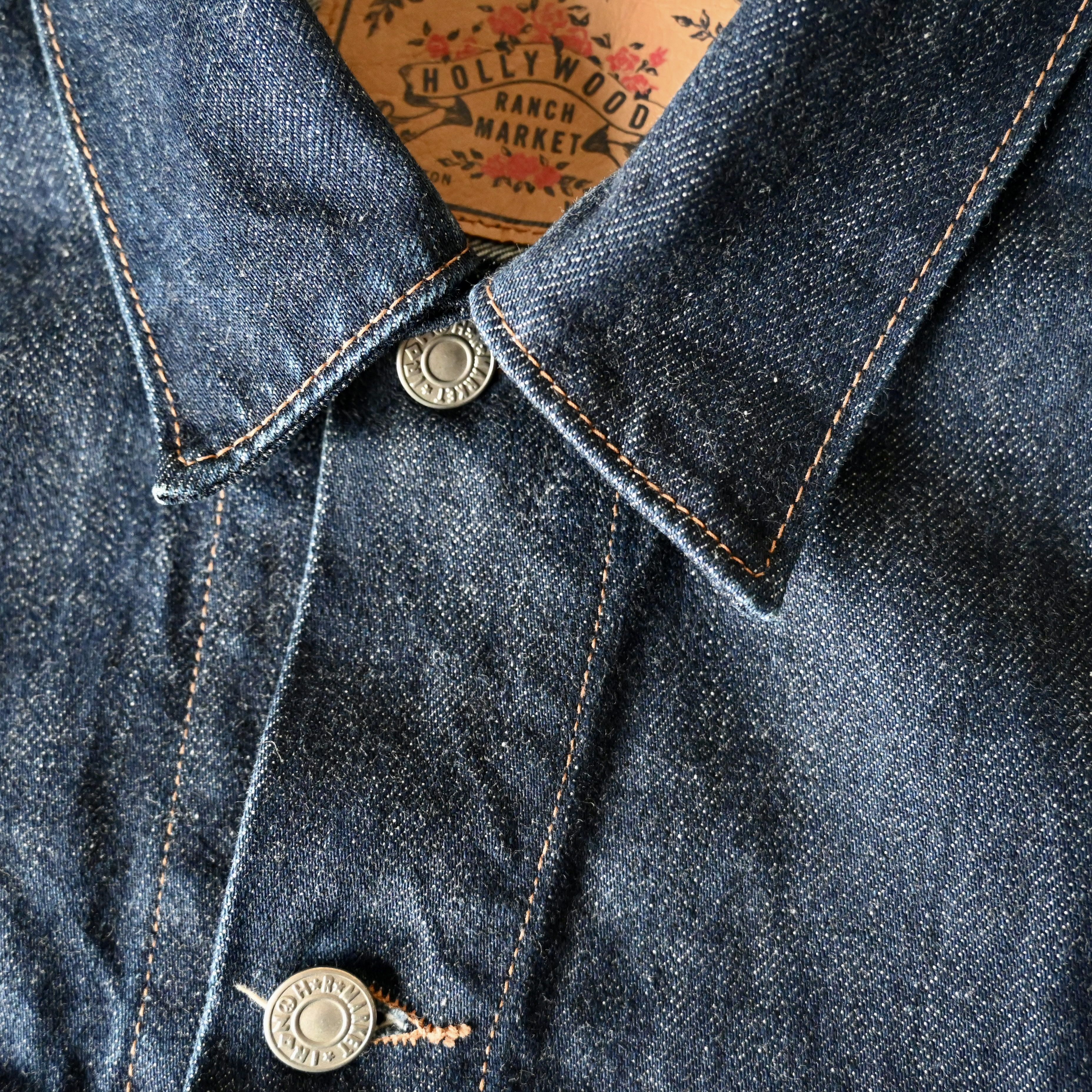 HOLLYWOOD RANCH MARKET H.R.MARKET indigo denim tracker jacket made in Japan Size US M / EU 48-50 / 2 - 18 Thumbnail