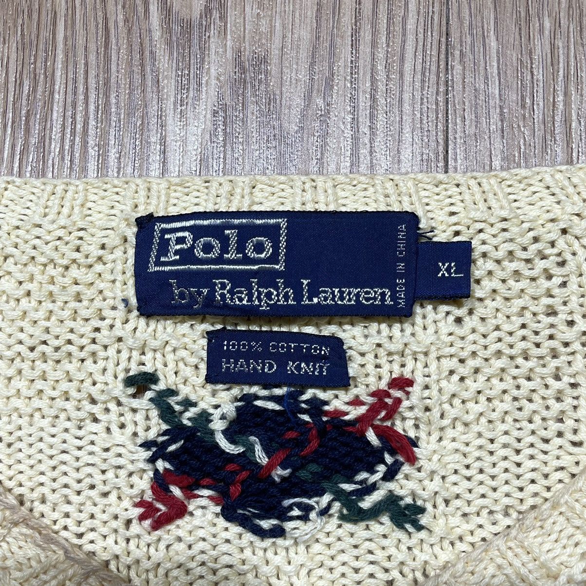 Polo Ralph Lauren × Vintage Sweater Polo Vintage Hand Knit Size US XL / EU 56 / 4 - 12 Thumbnail