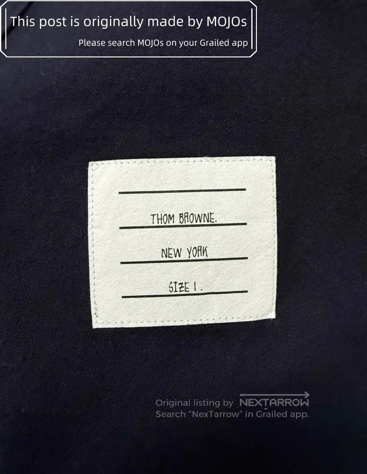 Thom Browne Sz 1 Thom Browne Four Stripe Dark Blue Fannel Shirt. Size US S / EU 44-46 / 1 - 4 Thumbnail