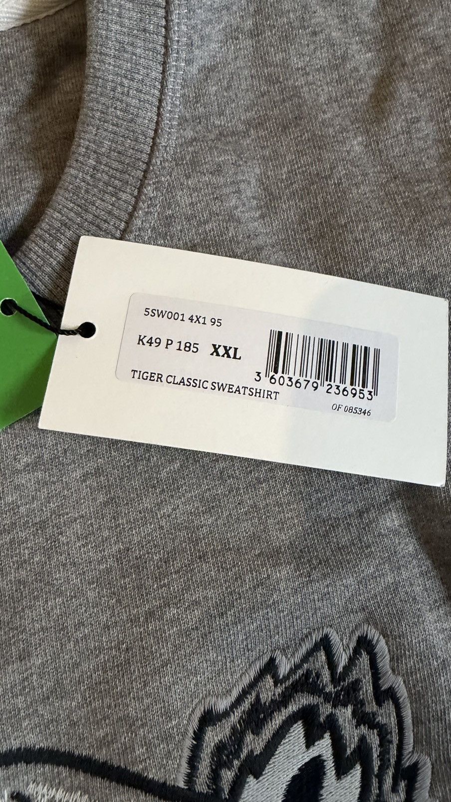 Kenzo Kenzo paris tiger crewneck (grey) (XXL) Size US XXL / EU 58 / 5 - 3 Thumbnail