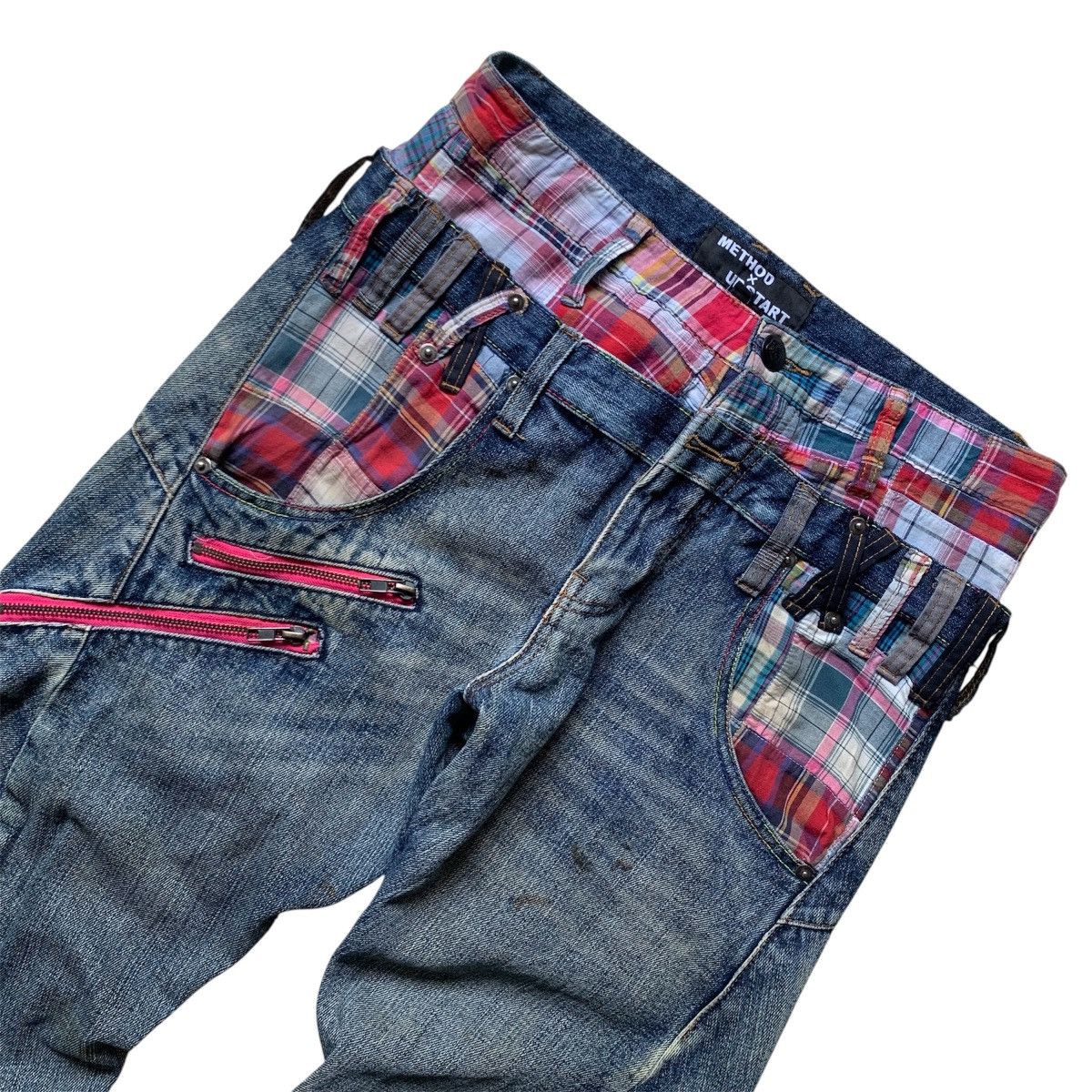 Le Grande Bleu (L.G.B.) method x up start madras plaid lining double waist pants lgb Size US 30 / EU 46 - 3 Thumbnail
