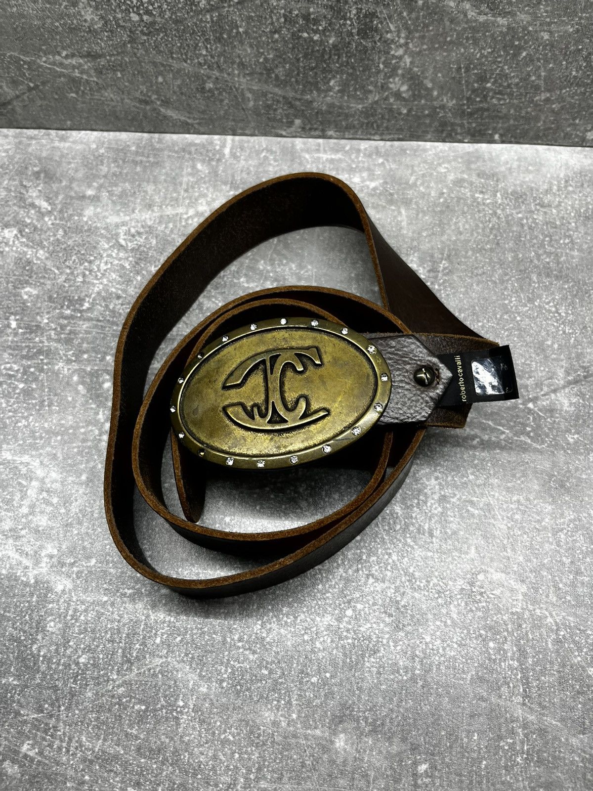 Just Cavalli × Roberto Cavalli × Vintage Roberto Cavalli leather belt vintage 90s Size ONE SIZE - 5 Thumbnail