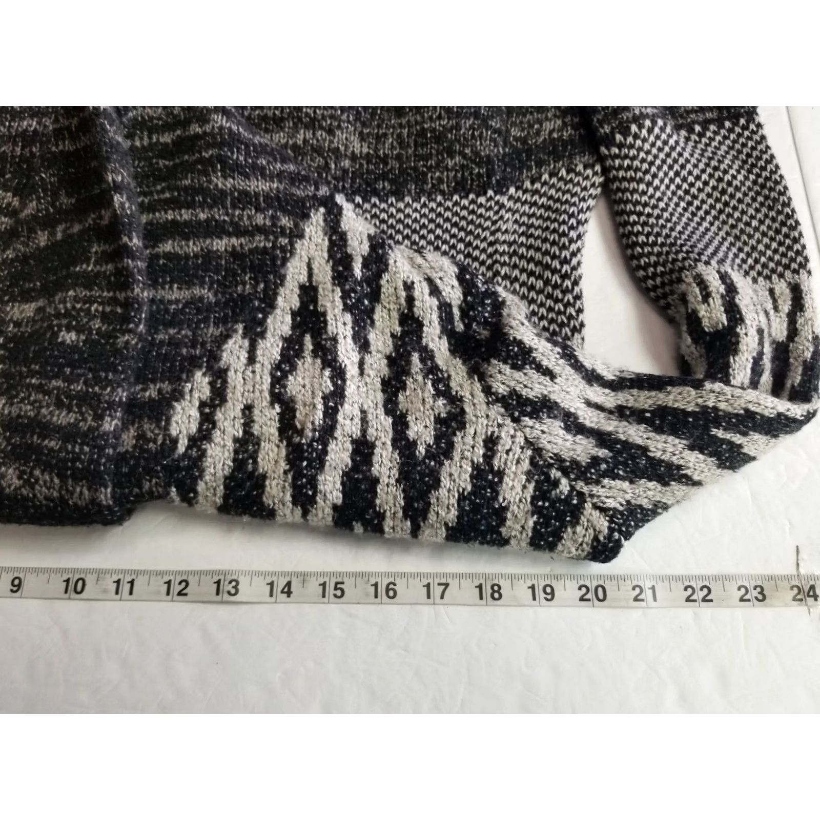 Lucky Brand Lucky Brand Womens Cardigan Sweater Southwest Design Grey Size Small Size S / US 4 / IT 40 - 4 Thumbnail