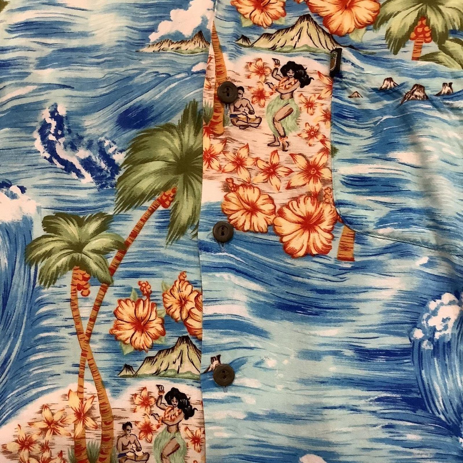 Vintage Hawaiian ocean button down shirt Size US S / EU 44-46 / 1 - 4 Thumbnail