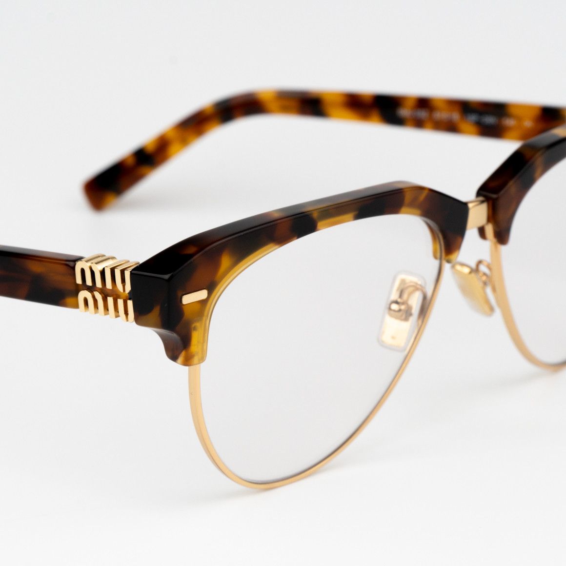 Miu Miu NEW Miu Miu MU09ZS 19P08N Browline Unisex Eyeglasses Size ONE SIZE - 6 Thumbnail