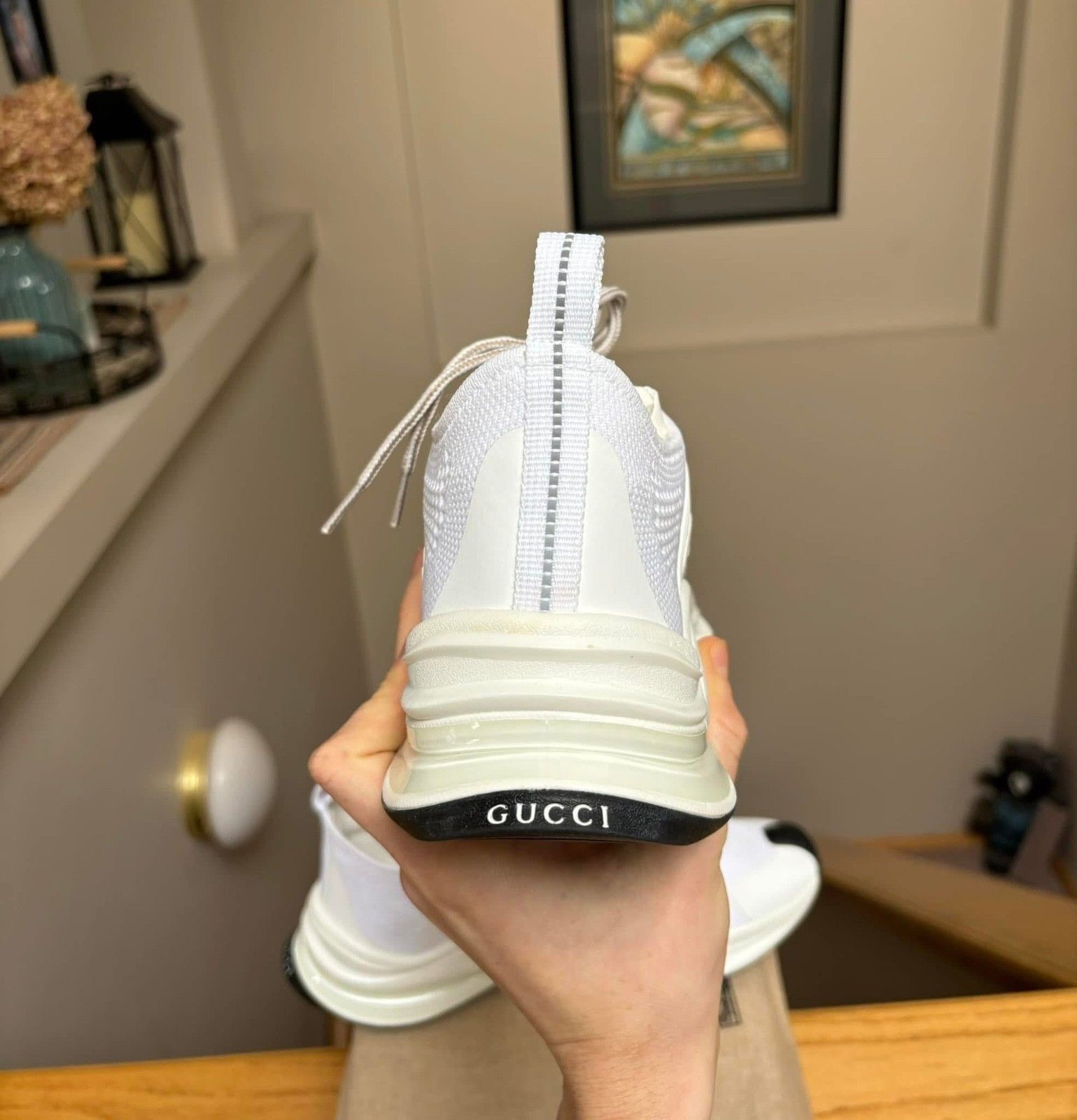 Gucci Gucci White Interlock GG Run Sneakers - $1000 -Brand New - Size US 7.5 / EU 40-41 - 3 Thumbnail