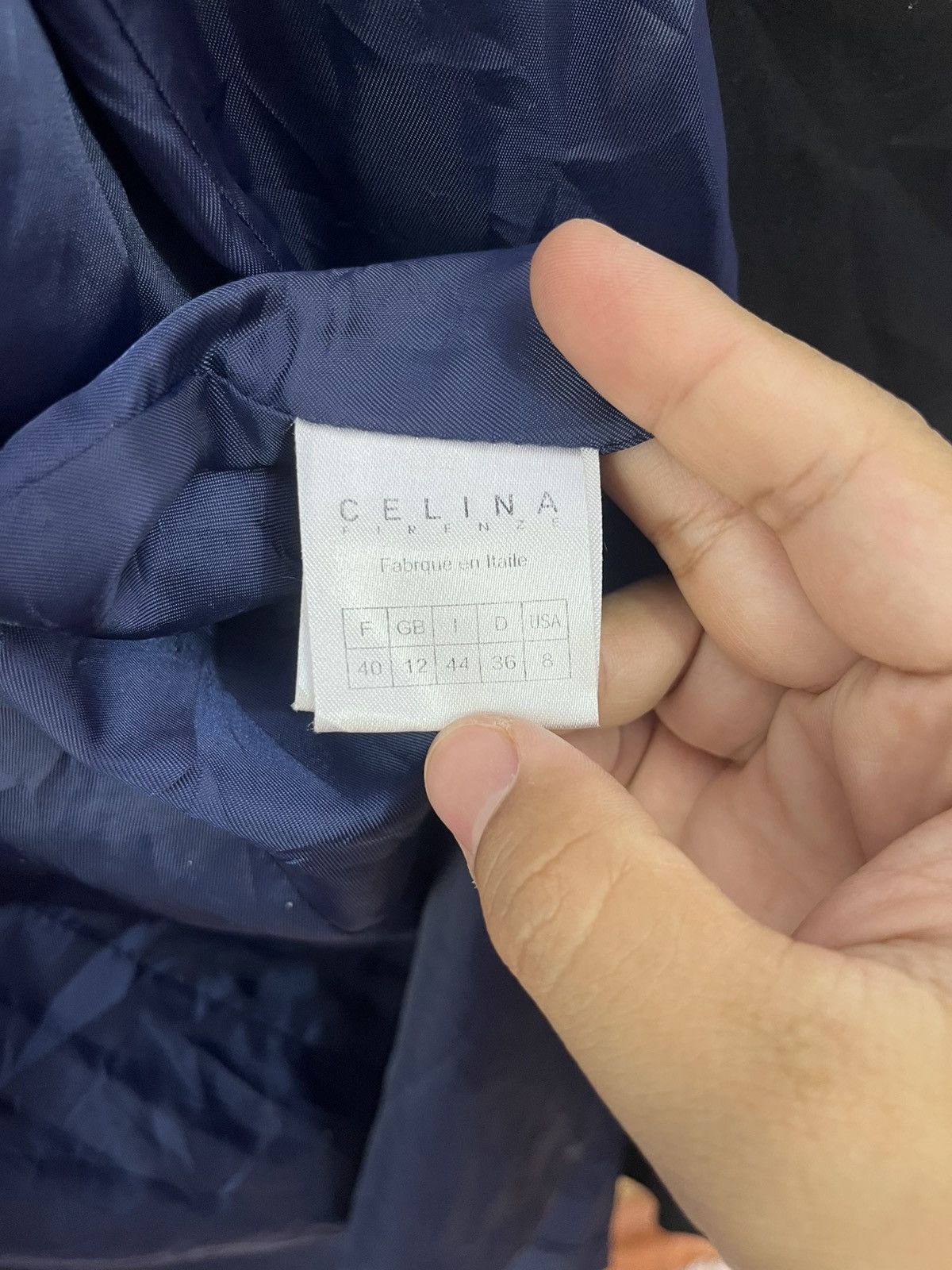 Japanese Brand Celina Firenze Black Double Breasted Trench Coat Size XS / US 0-2 / IT 36-38 - 9 Thumbnail
