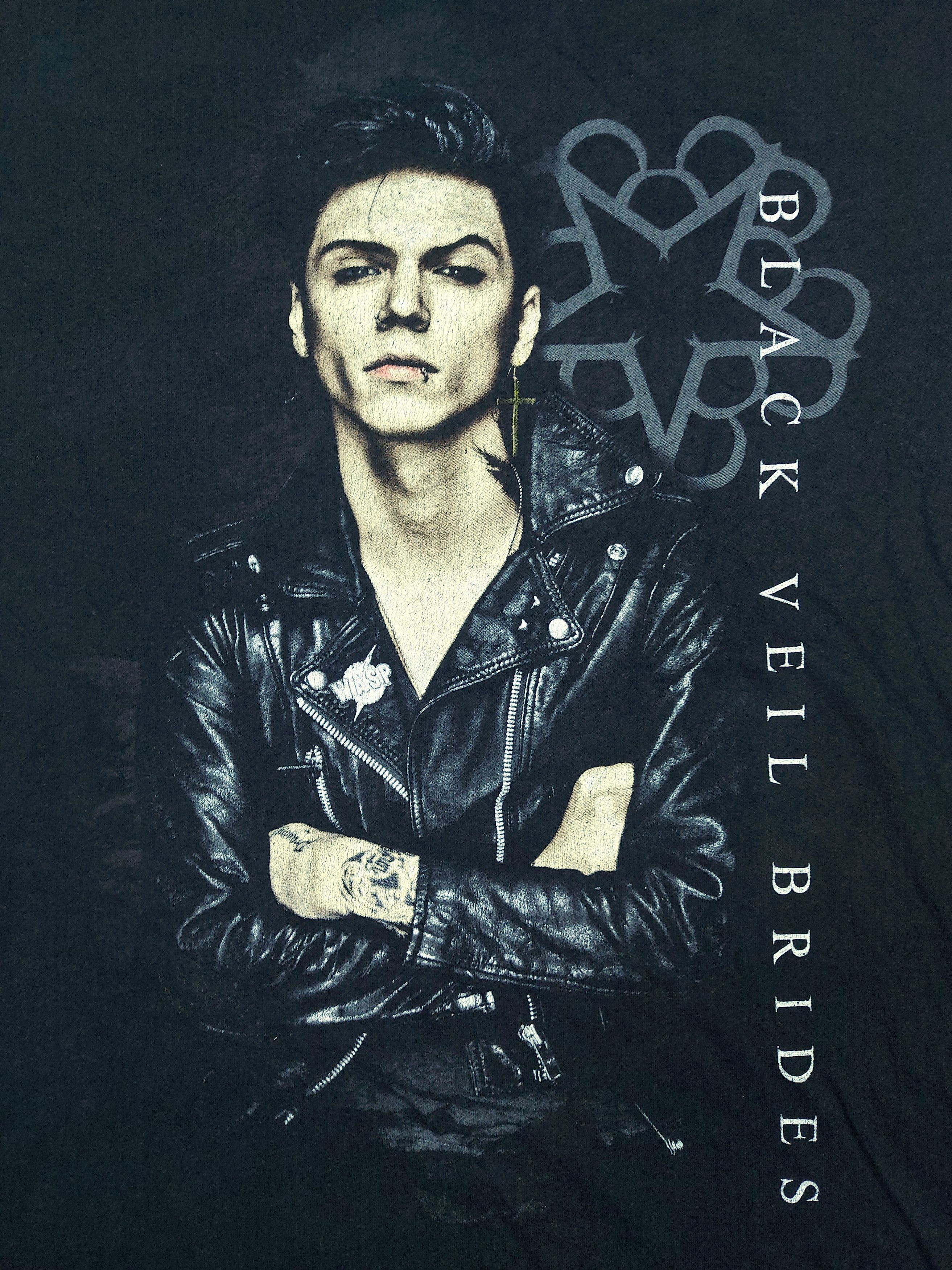 Band Tees Black Veil Brides Band Andy Official Licensed Girl TEE Size L / US 10 / IT 46 - 2 Thumbnail