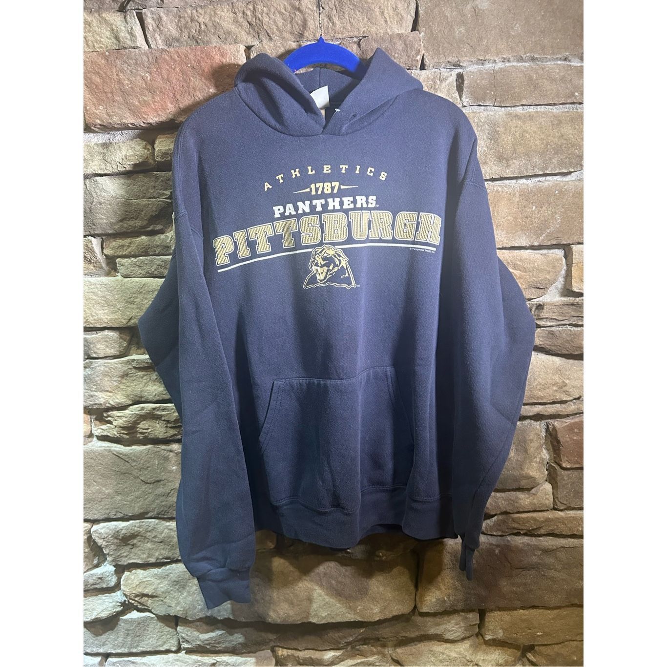 Lee Men’s M - Vintage Y2K Pittsburgh Panther Sweatshirt Crewneck Athletics Blue Lee Size US M / EU 48-50 / 2 - 1 Thumbnail