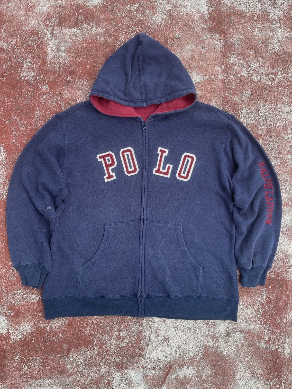 Polo Ralph Lauren Vintage polo Ralph lauren big logo spell out hoodie Size US XL / EU 56 / 4 - 11 Thumbnail