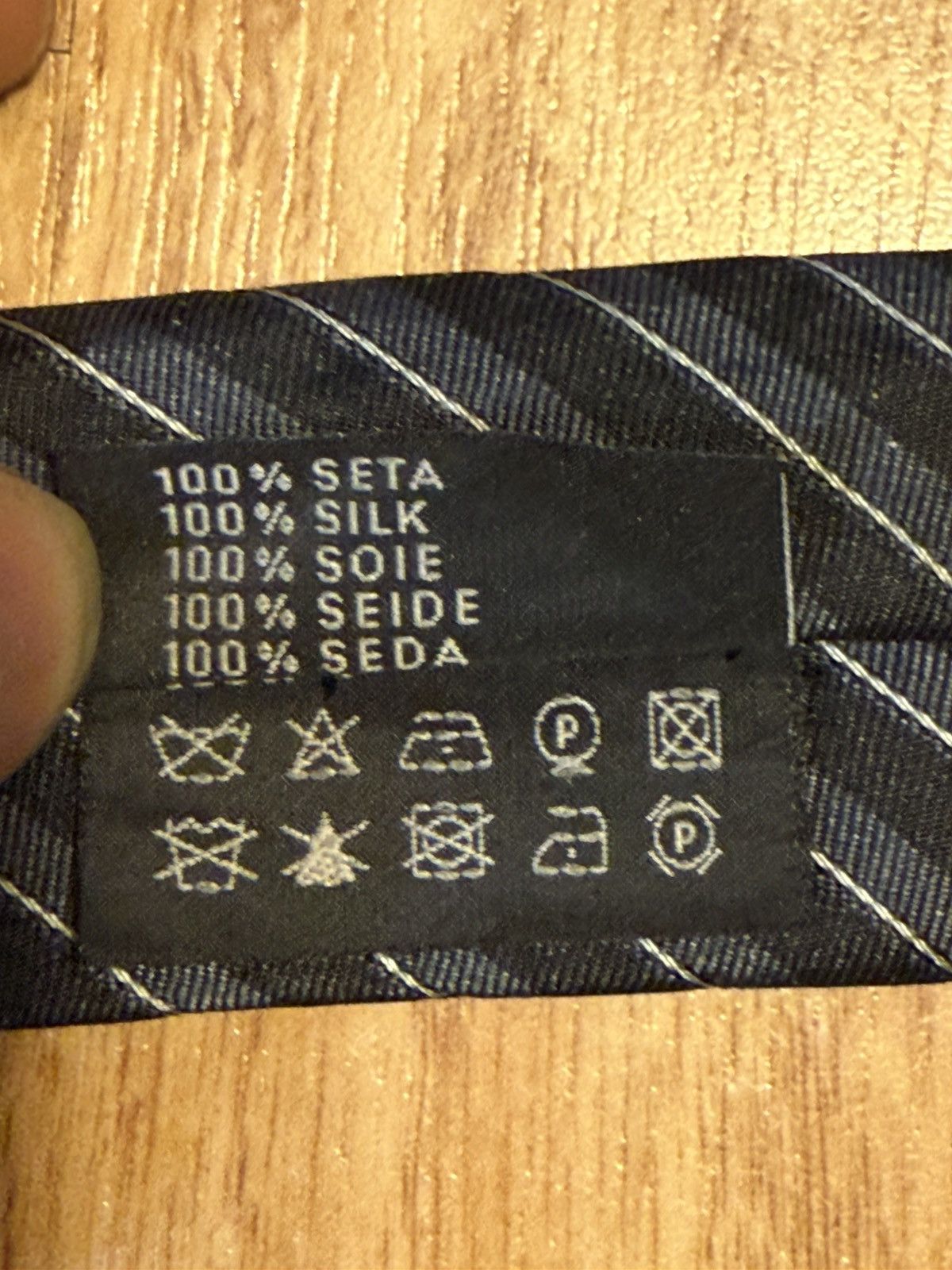 Prada PRADA Pinstripe Tie Size ONE SIZE - 6 Thumbnail