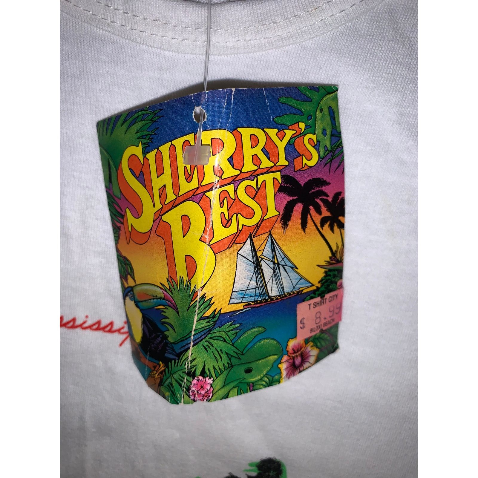 Anvil × Vintage Vtg 90s Biloxi Beach Mississippi Tank Top XL USA Anvil Size US XL / EU 56 / 4 - 6 Thumbnail