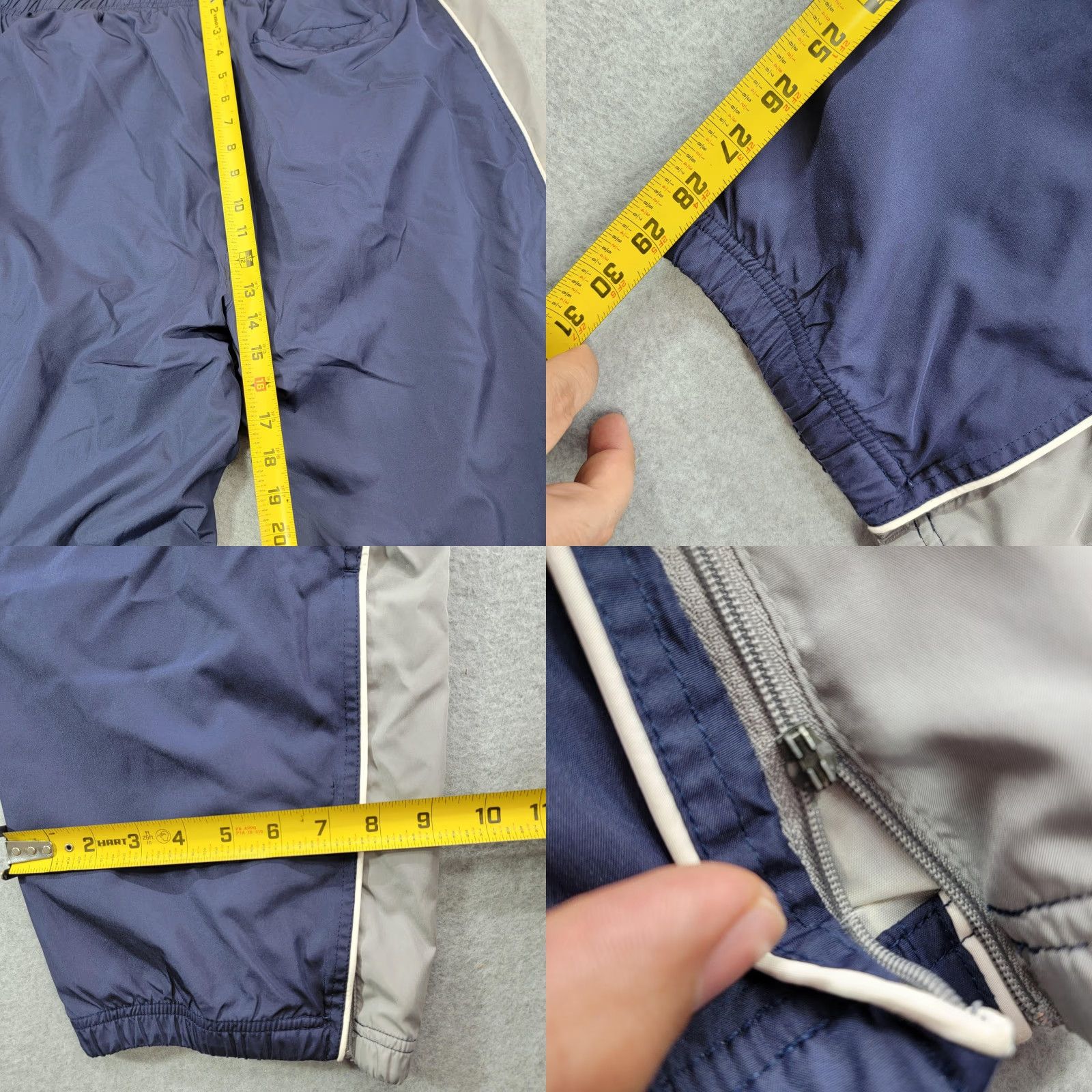 Reebok Reebok Pants Mens XL Blue Colorblock Lined Track Warm Up Elastic Waist Adjustable Pockets LTRB Relaxed Tapered Size US 36 / EU 52 - 8 Thumbnail