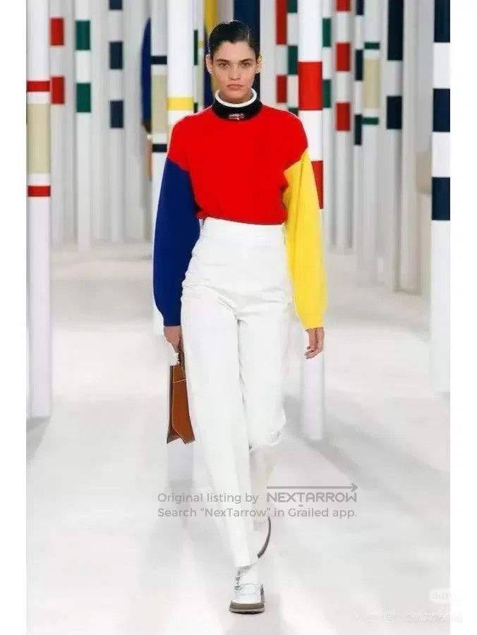 Hermes Hermes Color block sweater Size XXS / US 00 / IT 34 - 6 Thumbnail
