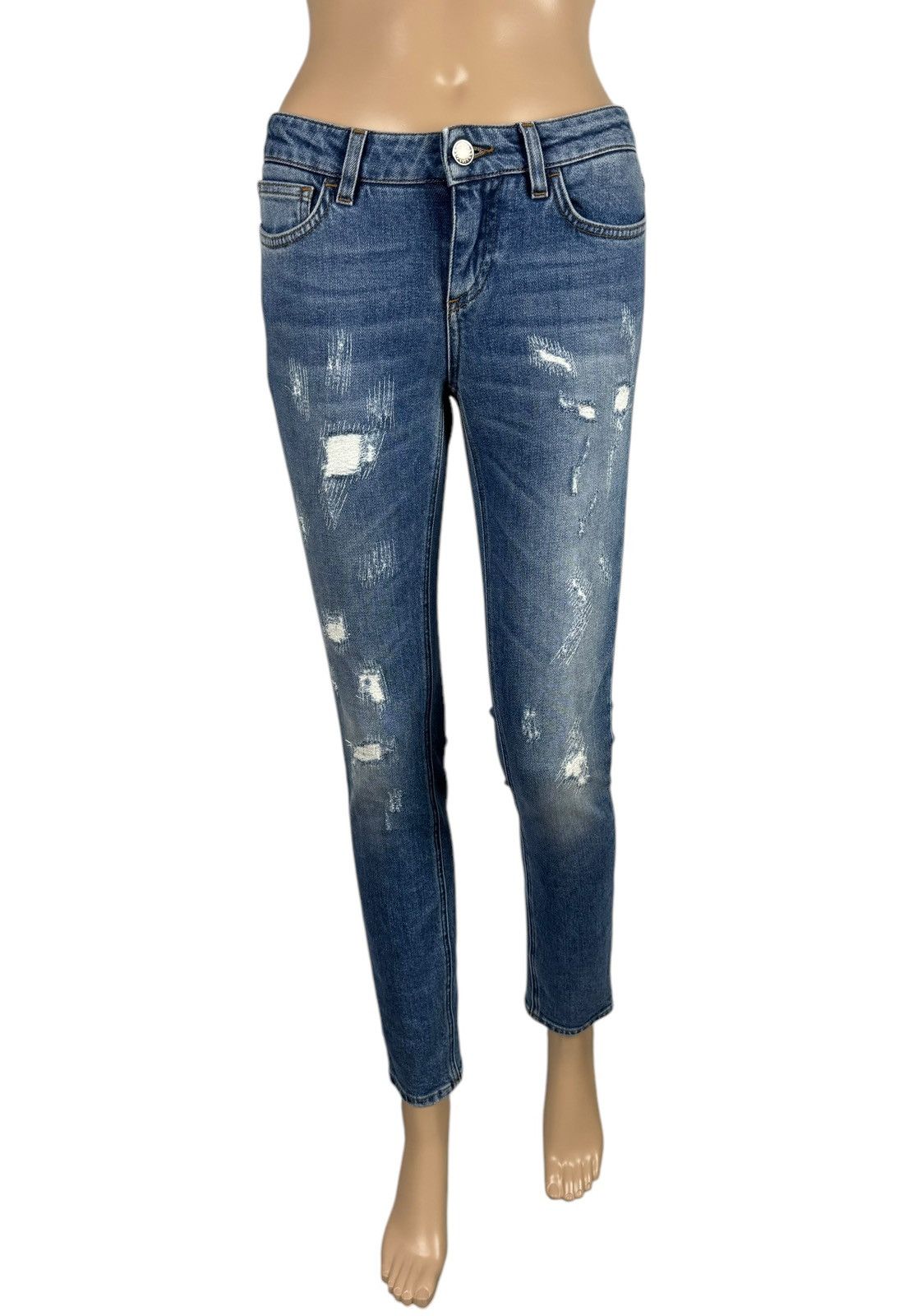 Dolce & Gabbana Dolce & Gabbana Blue Cropped Slim Jeans Stretch size 36 Size 25" / US 0 / IT 36 - 1 Thumbnail