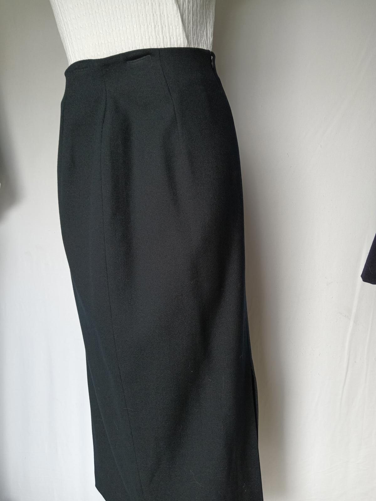 Designer Elegant Rena Rowan Black Pencil Skirt - Size 8 Size 30" / US 8 / IT 44 - 2 Thumbnail