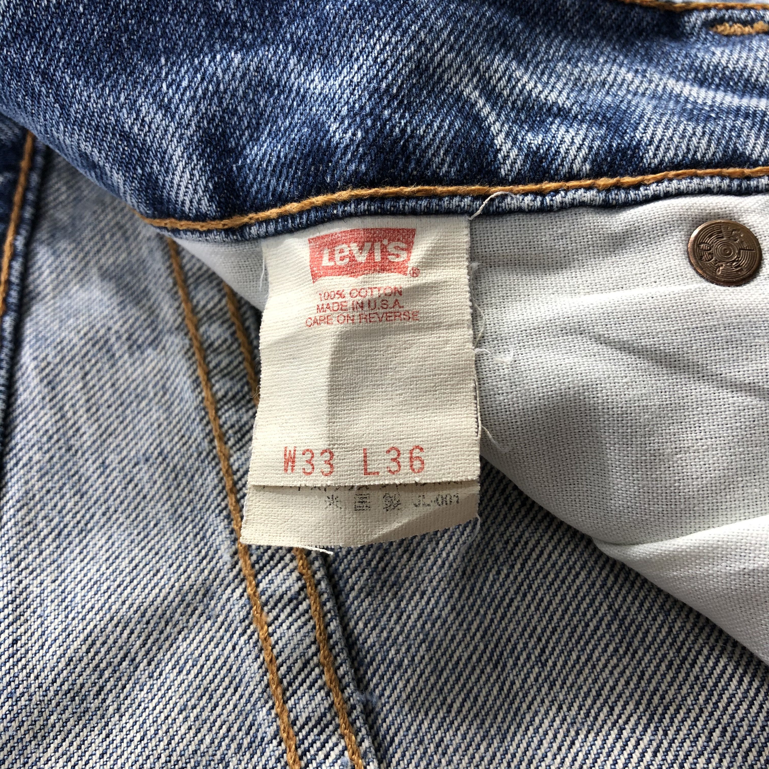 Levi's 90s Vintage Blue Wash Levis 519 Jeans-J1890 Size US 32 / EU 48 - 12 Thumbnail