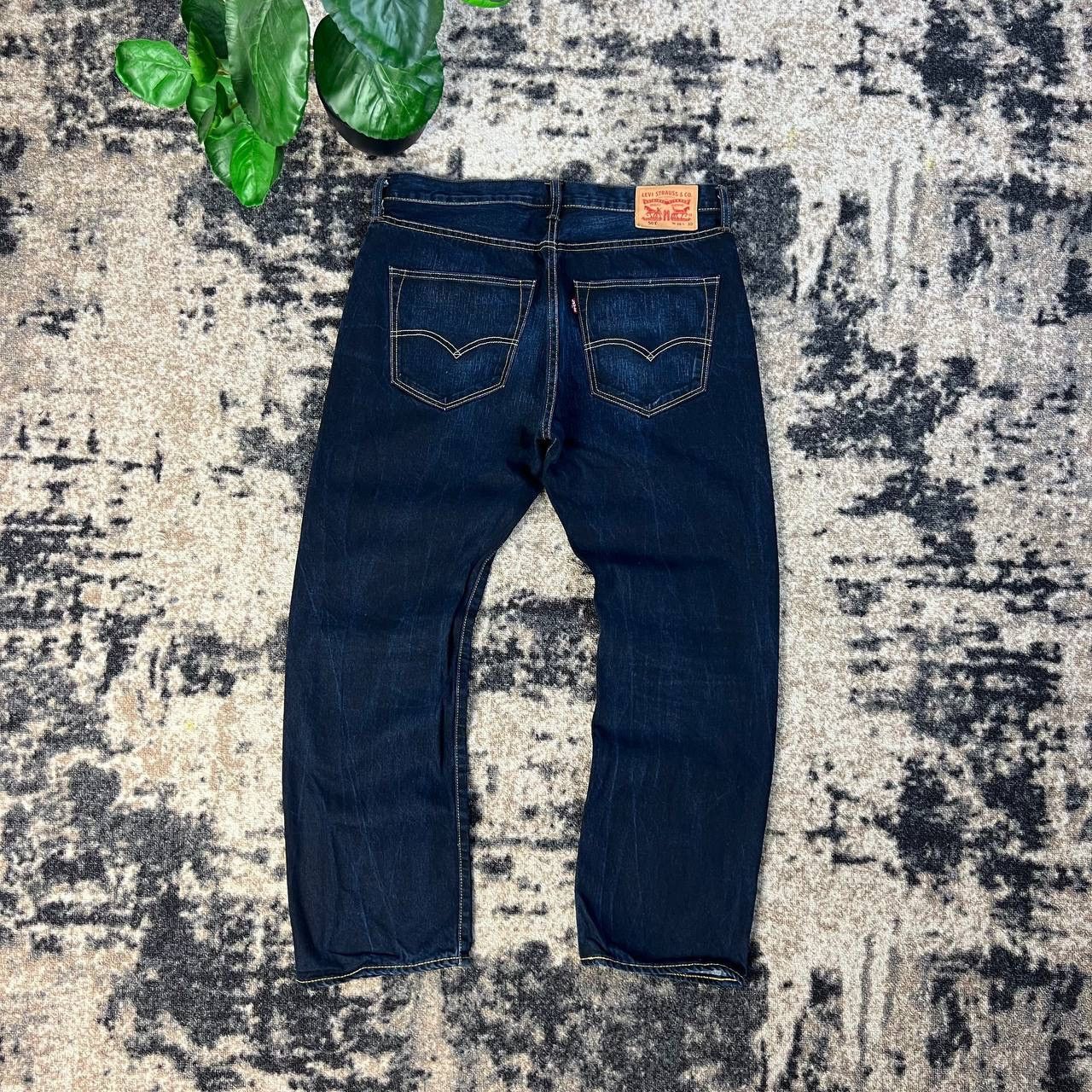 Levi's 501 Levis Vintage Y2K Washed Dark Blue Denim Jeans Size US 36 / EU 52 - 1 Thumbnail