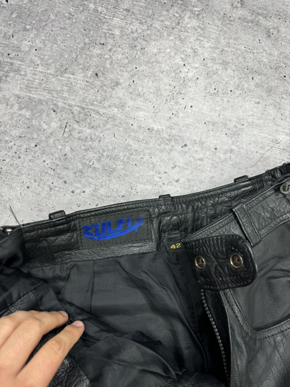 Genuine Leather × Vintage Vintage 90’s Y2K Style Casual Cowboy Genuine Leather Pants Size US 30 / EU 46 - 15 Thumbnail