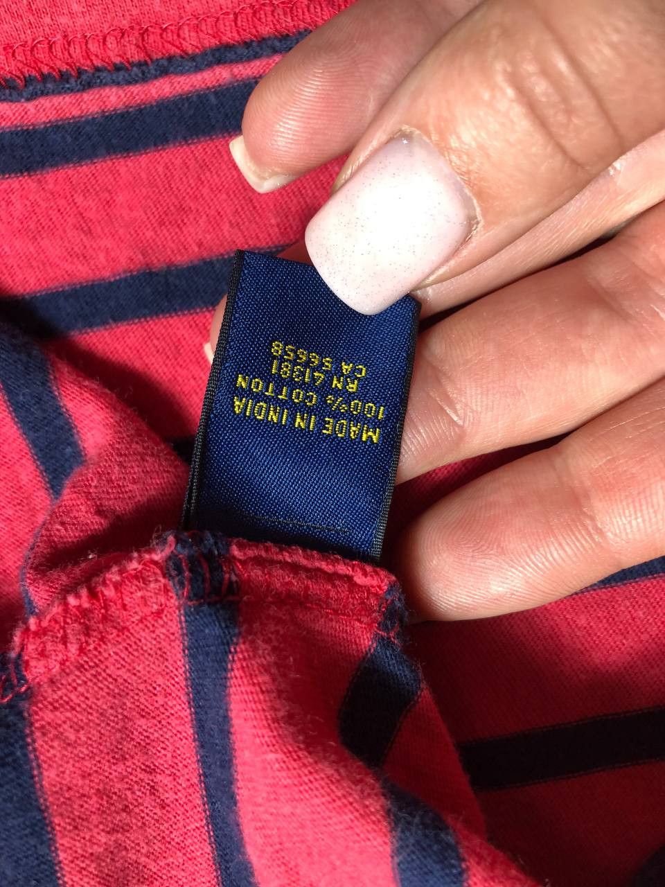 Polo Ralph Lauren × Vintage Vintage 90s Polo Ralph Lauren Cookie Multi Colour Stripe Tee Size US L / EU 52-54 / 3 - 3 Thumbnail