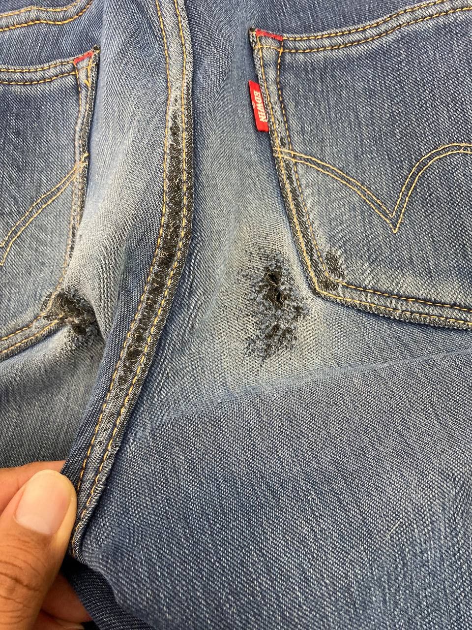 Edwin edwin fleece lining distressed denim Size 30" / US 8 / IT 44 - 4 Thumbnail