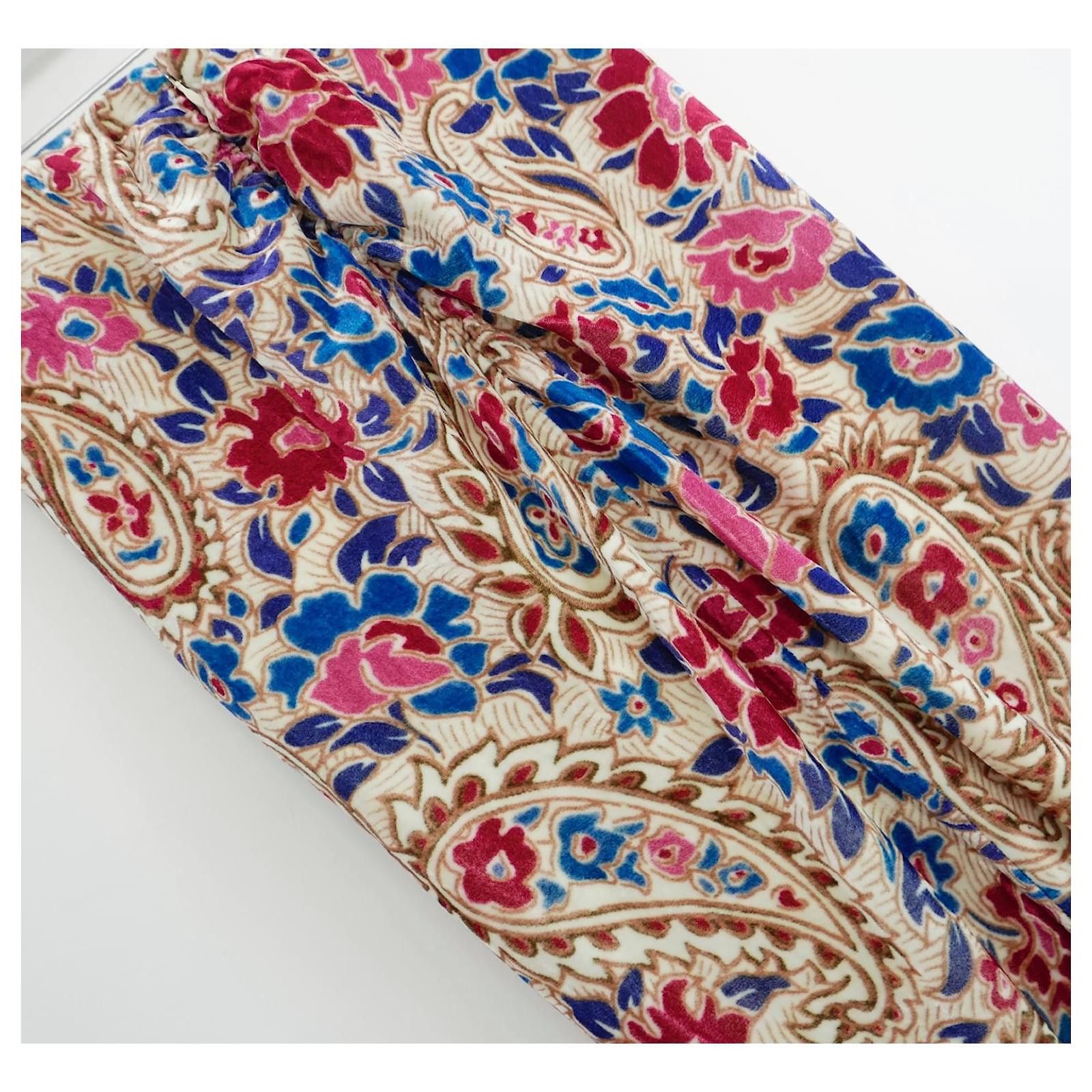 Isabel Marant Isabel Marant Breena Floral Velvet Skirt Size 25" / US 0 / IT 36 - 5 Thumbnail