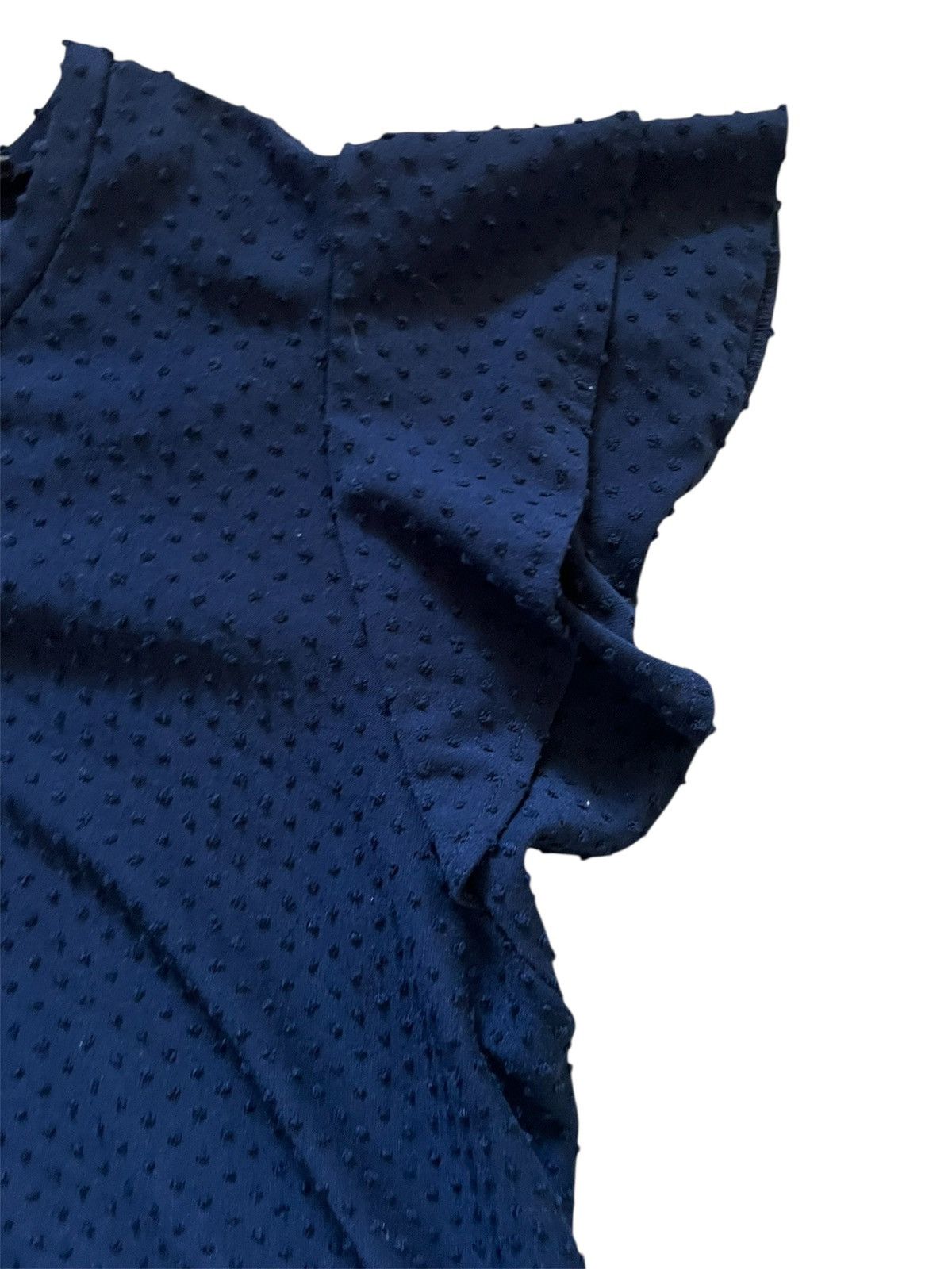 Adrianna Papell Adrianna Papell Navy Textured Mini Shift Dress | XLarge Size XL / US 12-14 / IT 48-50 - 3 Thumbnail