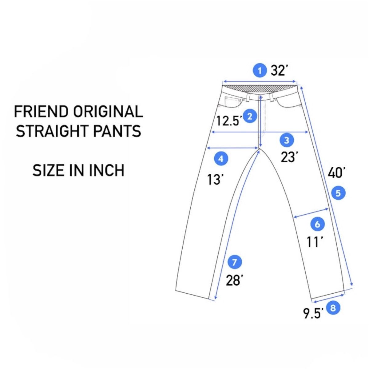 Other Friend Original Straight Pants Size US 32 / EU 48 - 9 Thumbnail