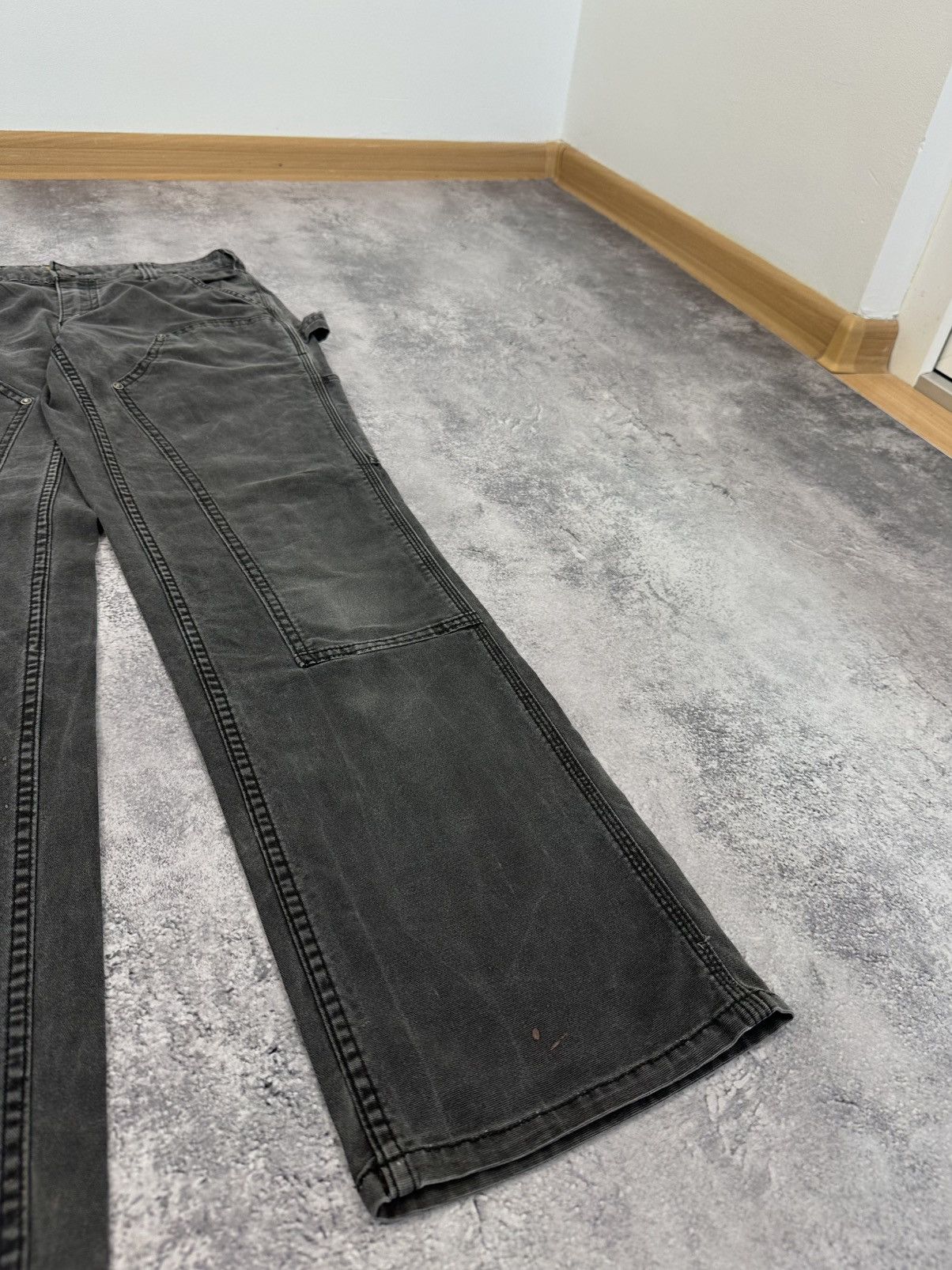 Carhartt Vintage Carhartt Double Knee USA Faded Black Carpenter Pants Size US 30 / EU 46 - 4 Thumbnail