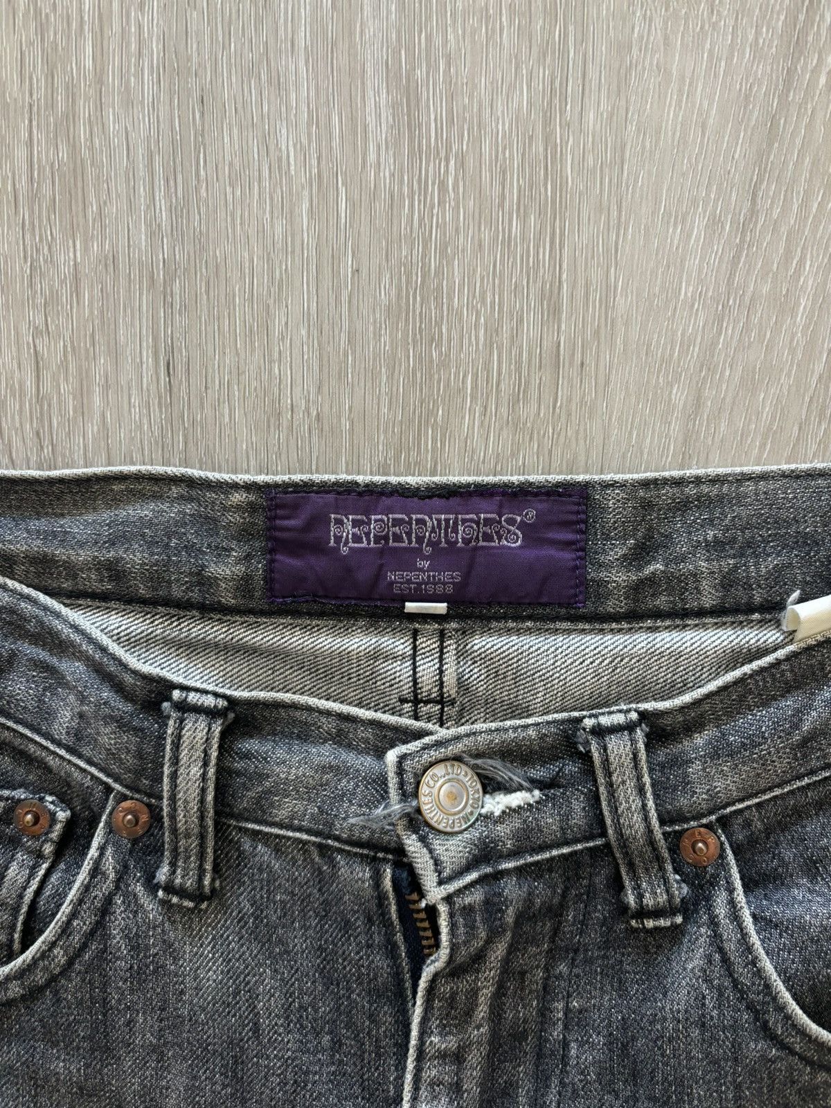 Needles Nepenthes Patchwork Double Knee Baggy Jeans Size US 32 / EU 48 - 2 Thumbnail