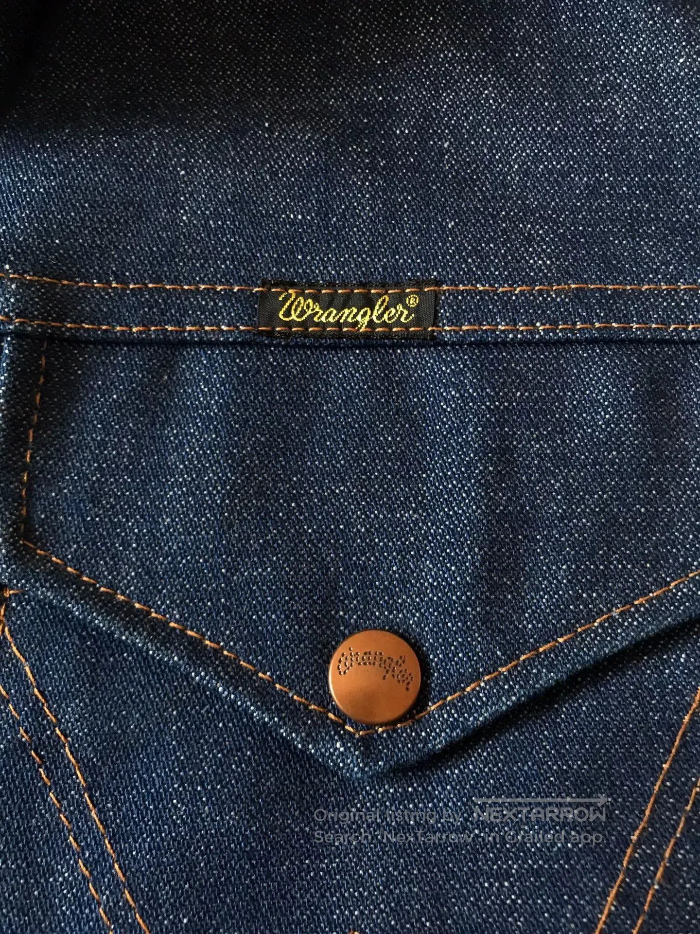 Wrangler 80s Wrangler JL720NV Western Denim Jacket 42. Size US XS / EU 42 / 0 - 6 Thumbnail