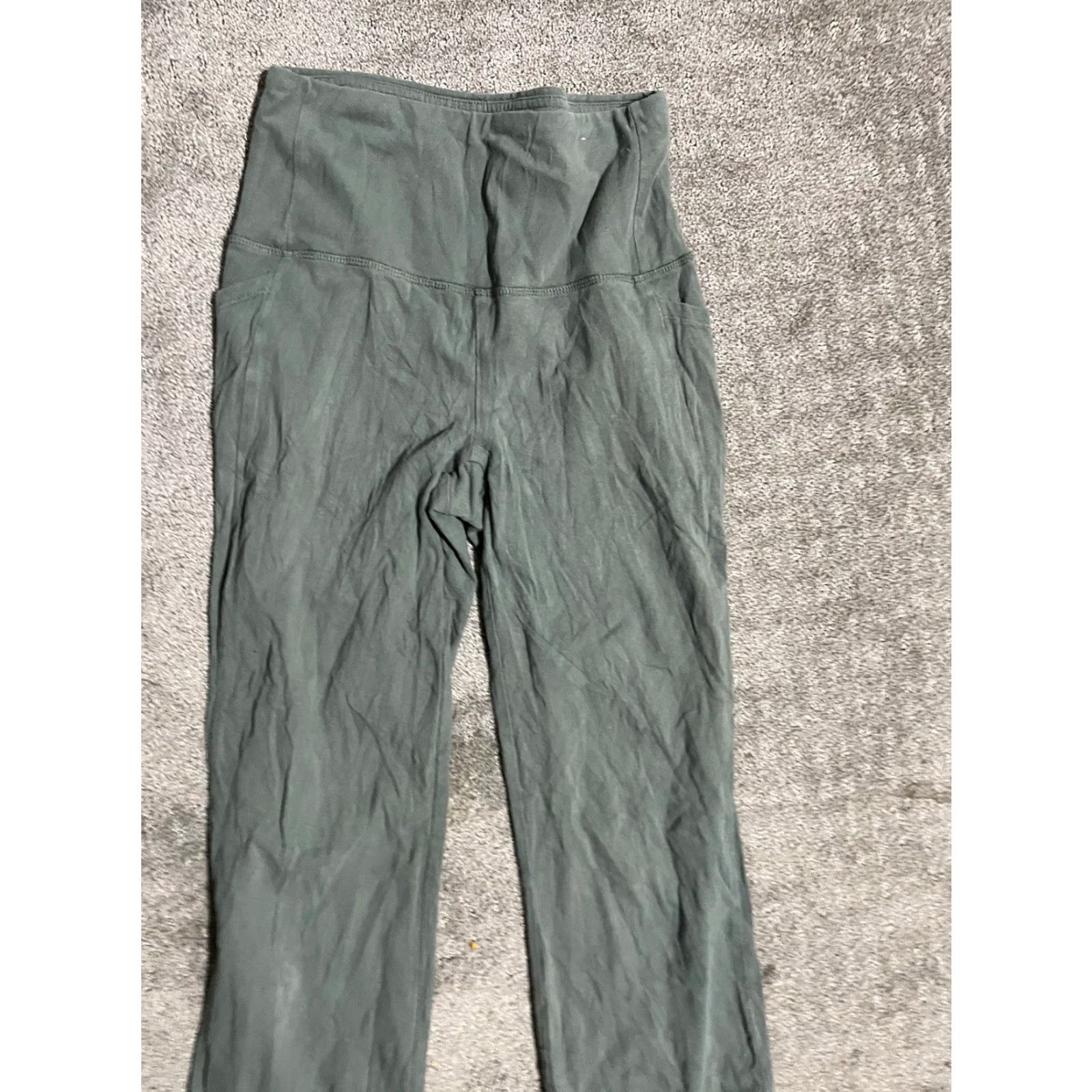 Vintage RBX Leggings Women's Small Green Full Length Athletic Pockets Size 28" / US 6 / IT 42 - 4 Thumbnail
