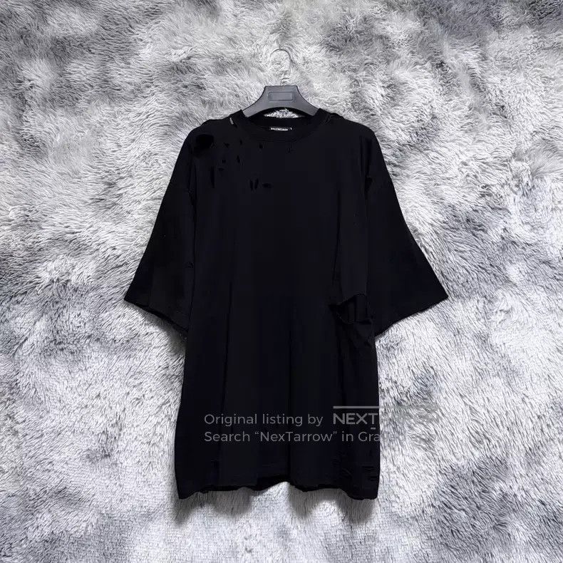 Balenciaga Balenciaga Double hook destruction short-sleeve XXS size Size US XXS / EU 40 - 1 Thumbnail